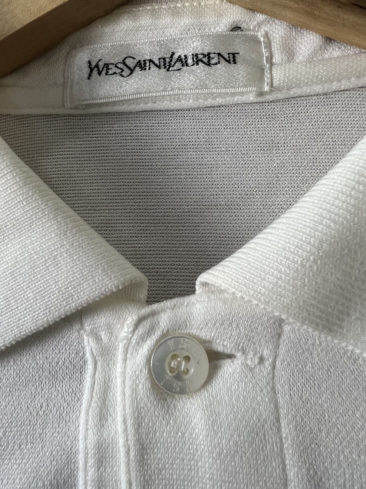 Vintage × Yves Saint Laurent VTG YVES SAINT LAURENT SLIMFIT LONGSLEEVE POLO SINGLE POCKET Size M / US 6-8 / IT 42-44 - 13 Thumbnail