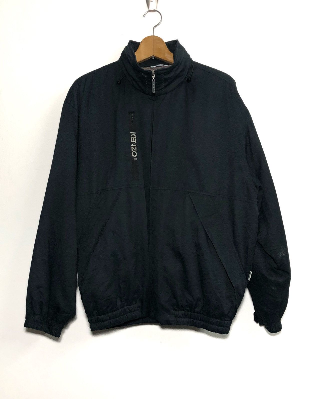 Kenzo Kenzo Golf Windbreaker Spell Out Jacket Hidden Hoodie Size US L / EU 52-54 / 3 - 1 Thumbnail