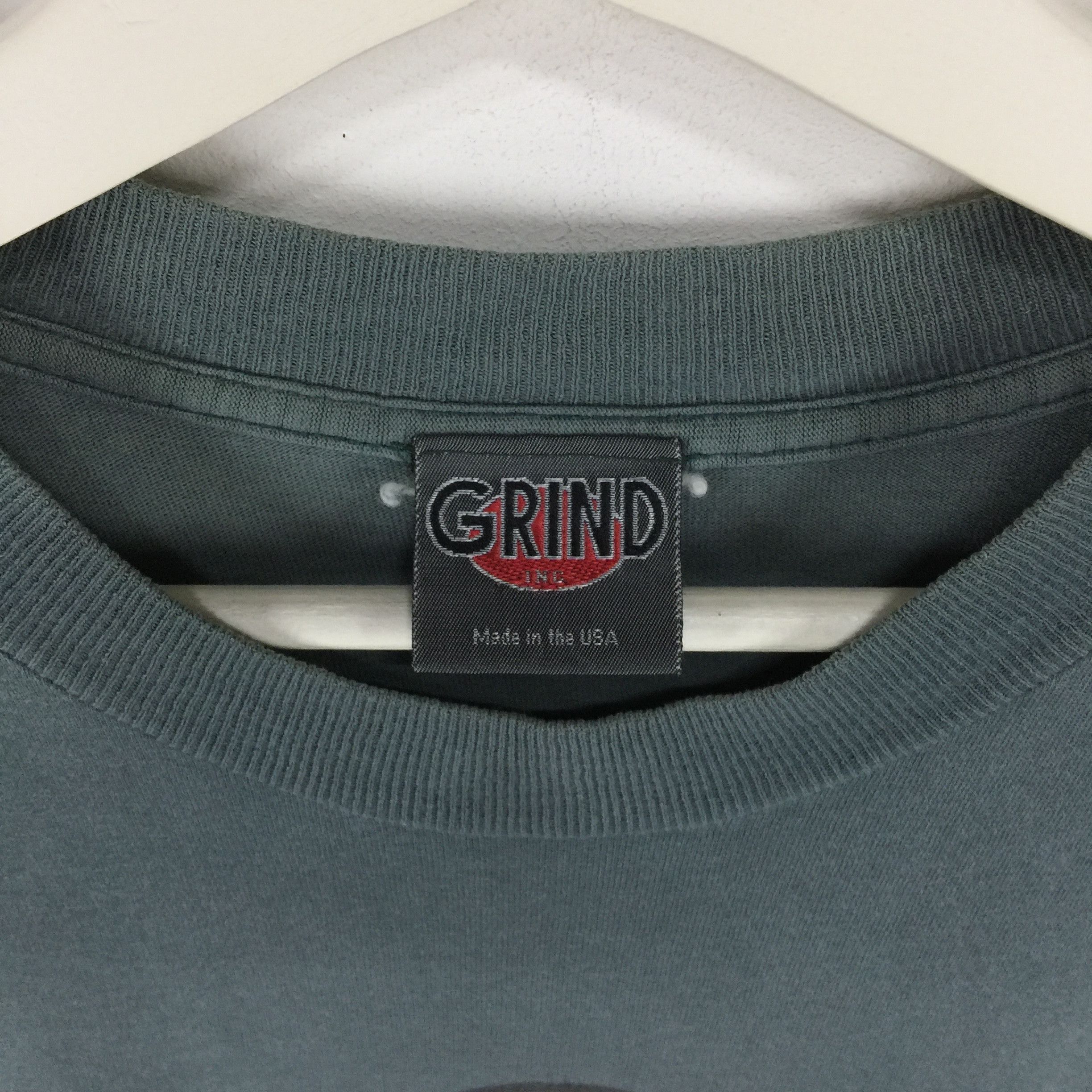 Rap Tees × Vintage Grind inc vtg 90s distressed shirt/thrash burnout/skate Size US L / EU 52-54 / 3 - 9 Thumbnail