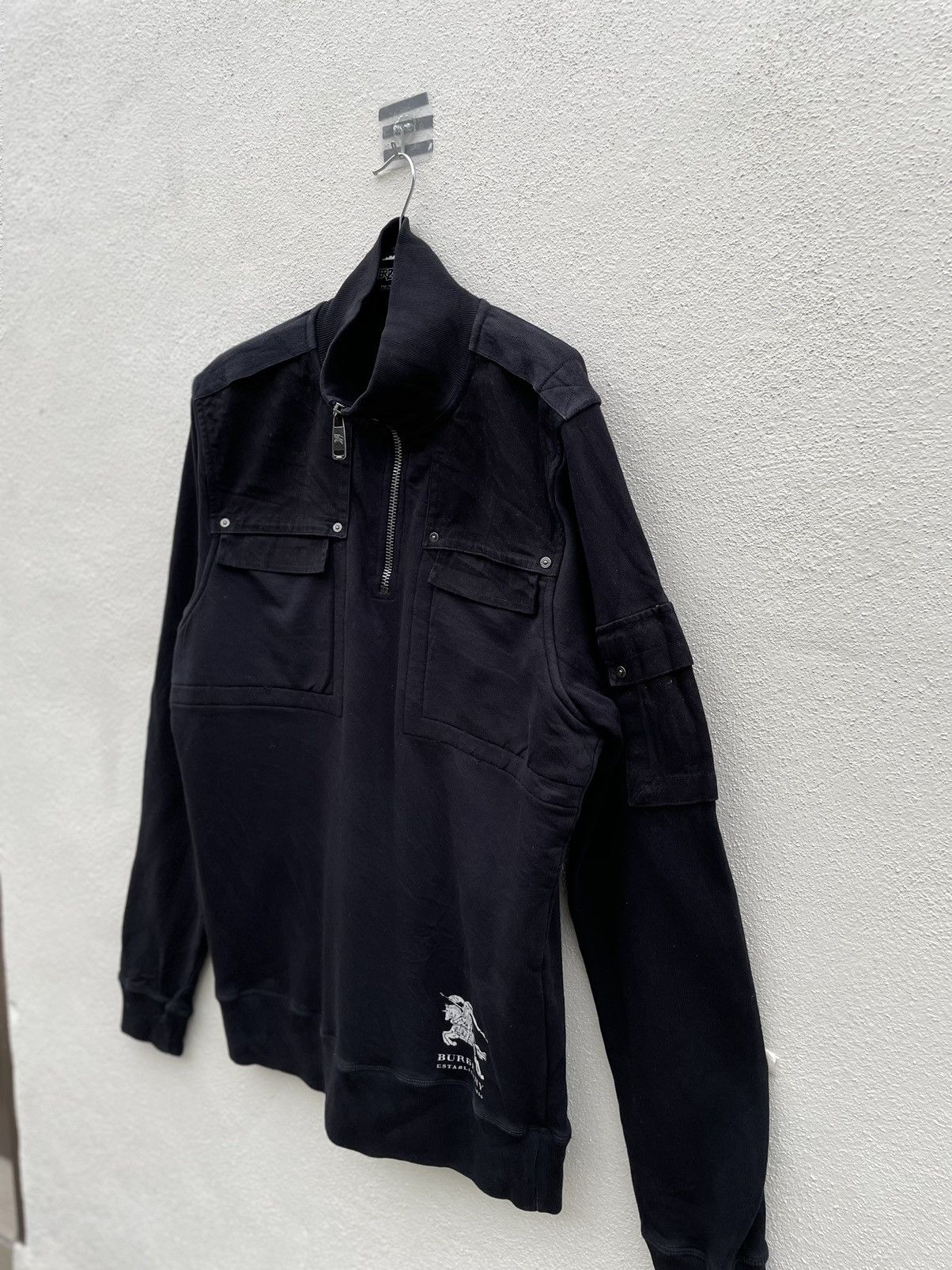 Burberry Burberry London 1/4 Zip Pullover Sweater Logo Size US L / EU 52-54 / 3 - 2 Thumbnail