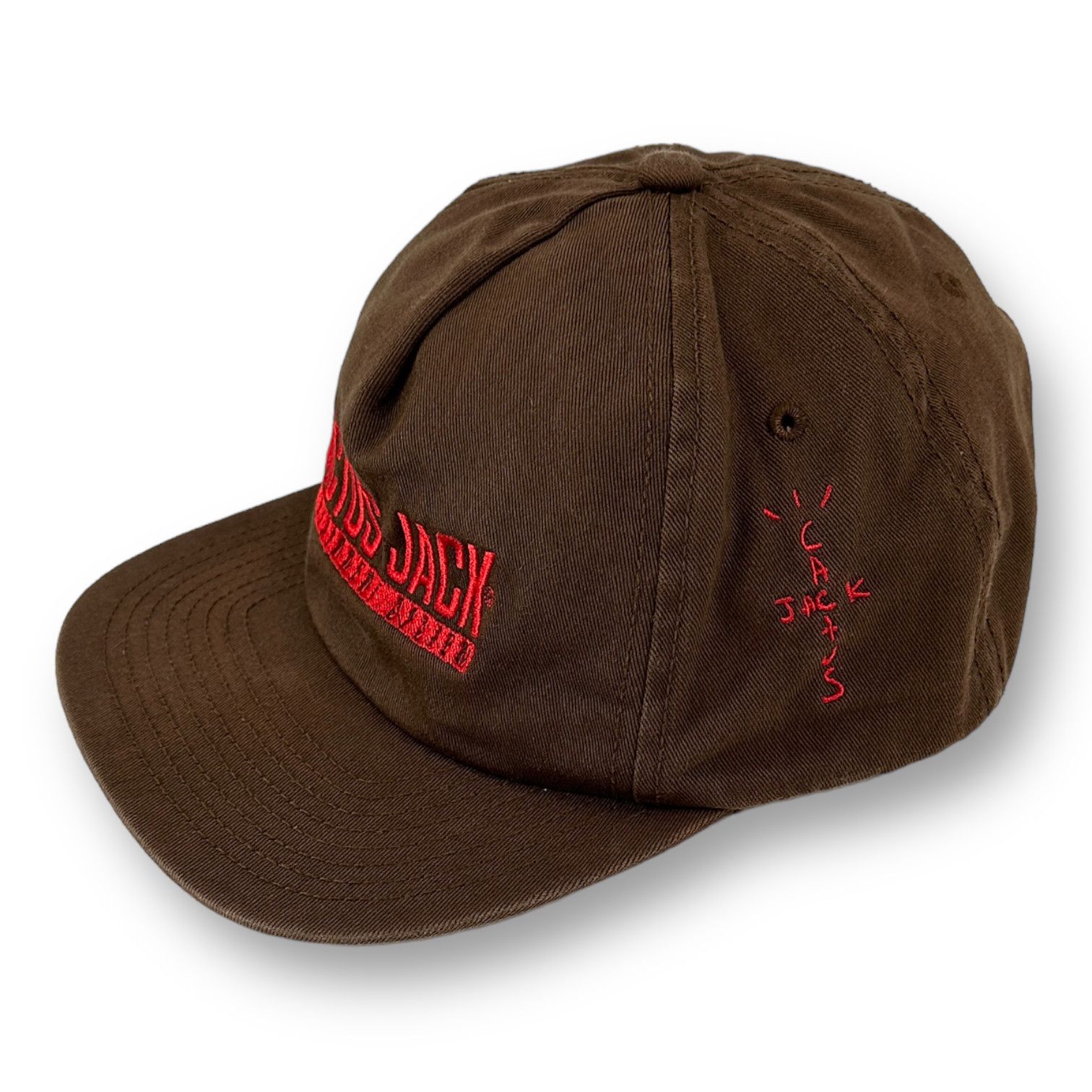 Travis Scott The Scotts Cj Game キャップ Travis Scott Brown & Red The Scotts CJ Game Hat | Grailed