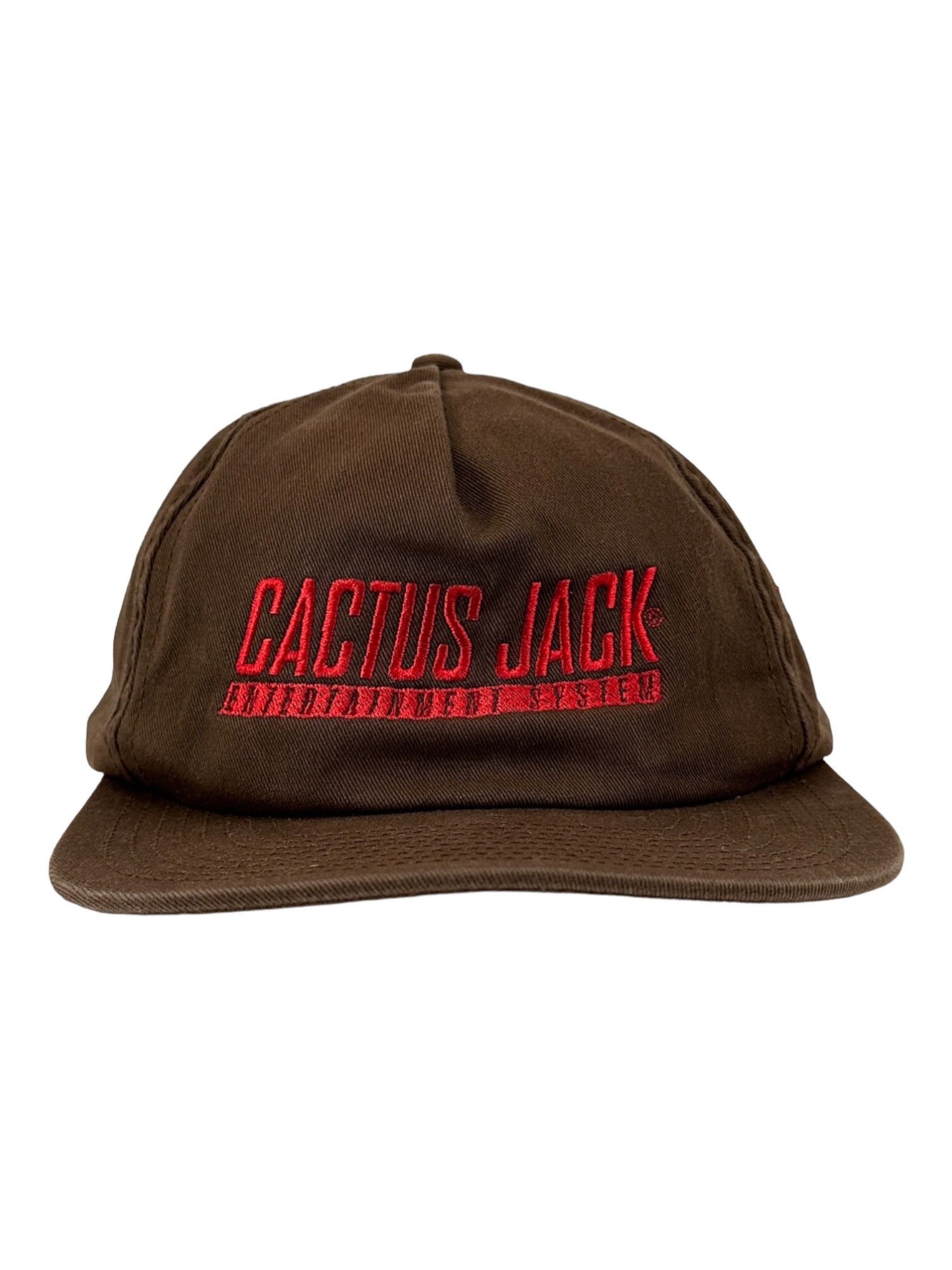 Stussy × Travis Scott Stussy Chenille S Low Pro Cap Brown