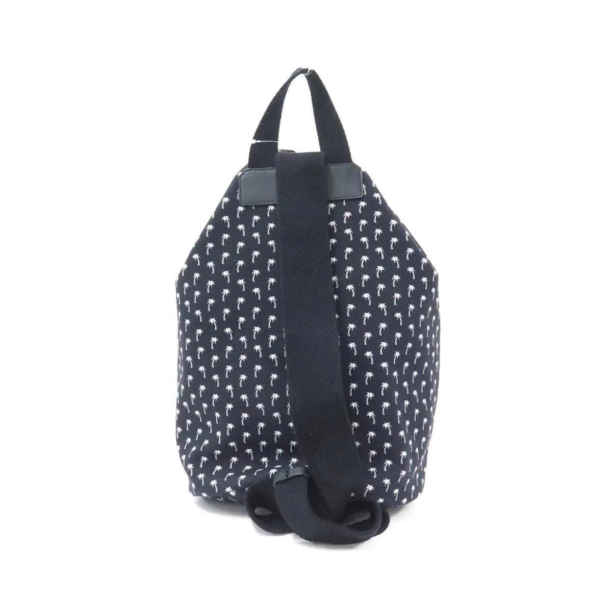 Saint Laurent Paris SAINT LAURENT City Sailor black canvas palm print backpack q Size ONE SIZE - 2 Thumbnail