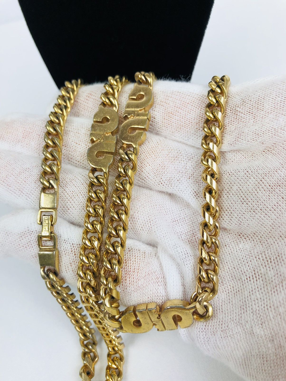 Dior Dior multi CD cuban link necklace Size ONE SIZE - 3 Thumbnail
