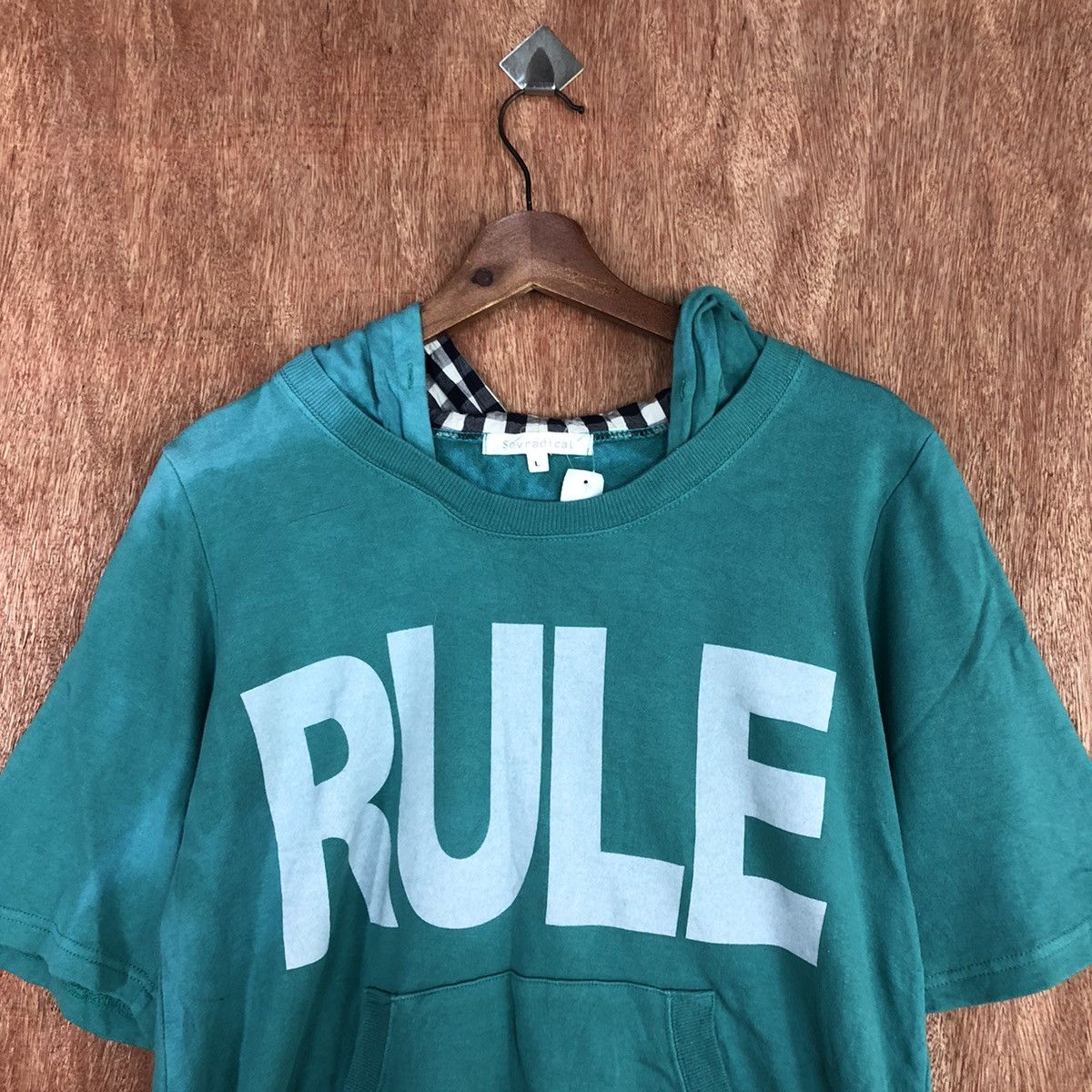 Japanese Brand DL RULE Sevradical Turqouise hoodies #2021 Size US M / EU 48-50 / 2 - 7 Thumbnail