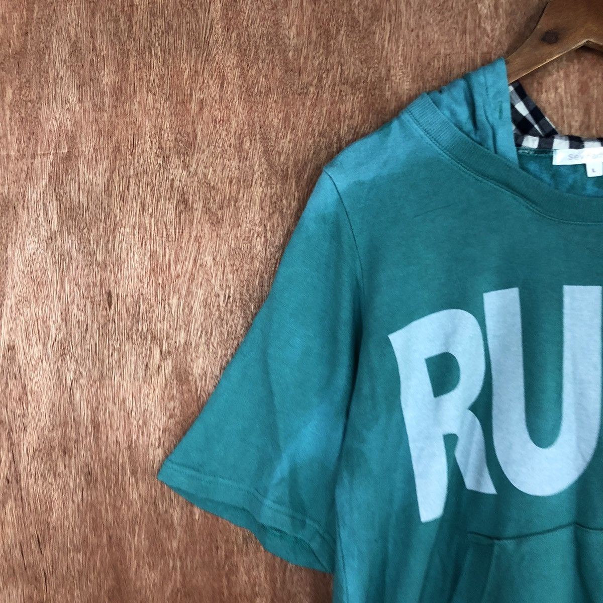Japanese Brand DL RULE Sevradical Turqouise hoodies #2021 Size US M / EU 48-50 / 2 - 5 Thumbnail