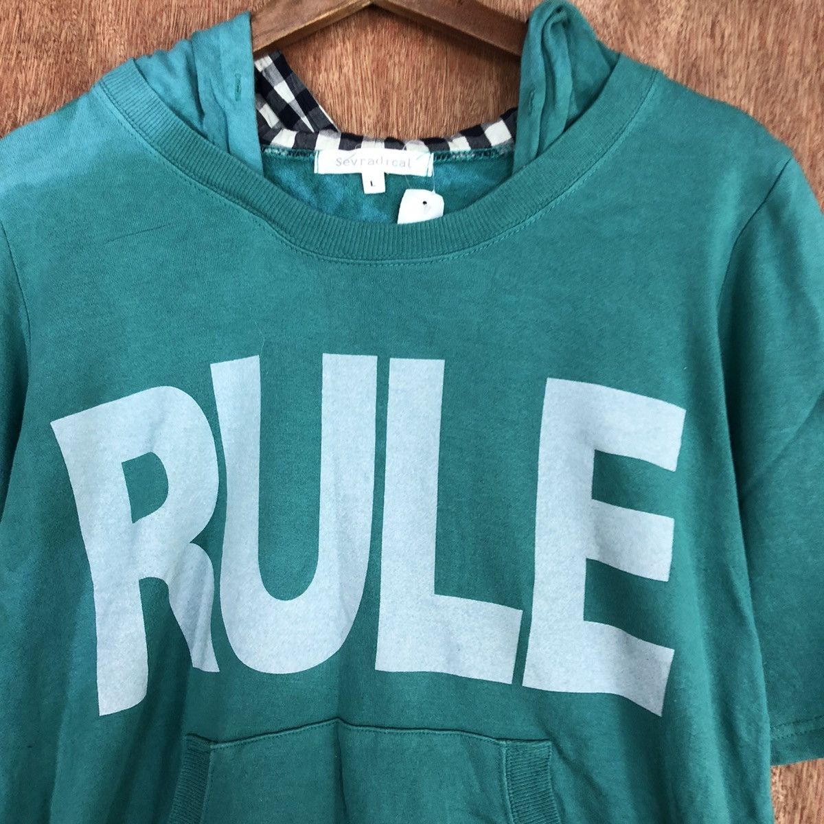 Japanese Brand DL RULE Sevradical Turqouise hoodies #2021 Size US M / EU 48-50 / 2 - 8 Thumbnail