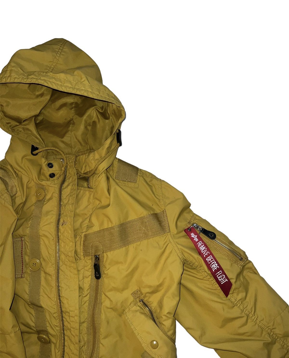 Alpha Industries alpha industries yellow helo flight jacket Size US L / EU 52-54 / 3 - 3 Thumbnail