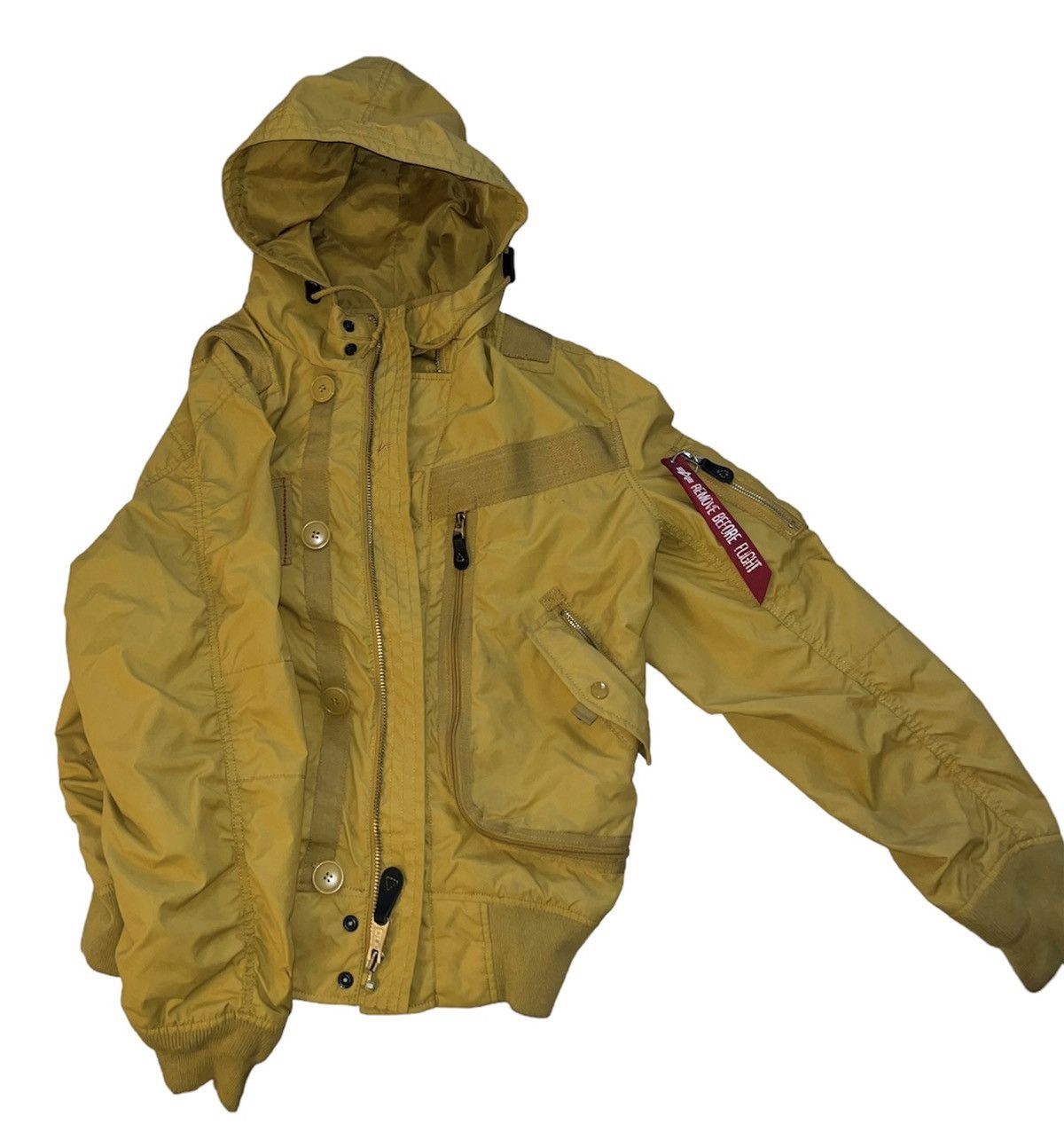 Alpha Industries alpha industries yellow helo flight jacket Size US L / EU 52-54 / 3 - 2 Thumbnail