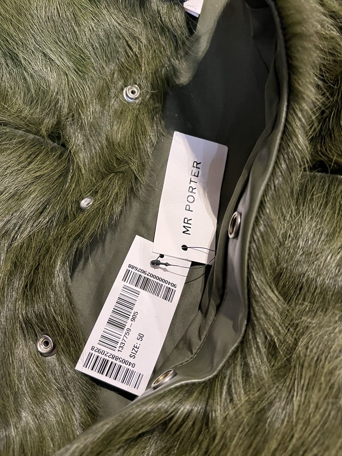 Rick Owens RICK OWENS GREEN FUR “GRINCH” JACKET Size US M / EU 48-50 / 2 - 12 Thumbnail