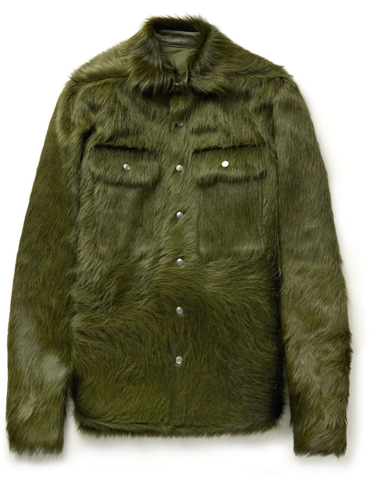 Rick Owens RICK OWENS GREEN FUR “GRINCH” JACKET Size US M / EU 48-50 / 2 - 3 Thumbnail
