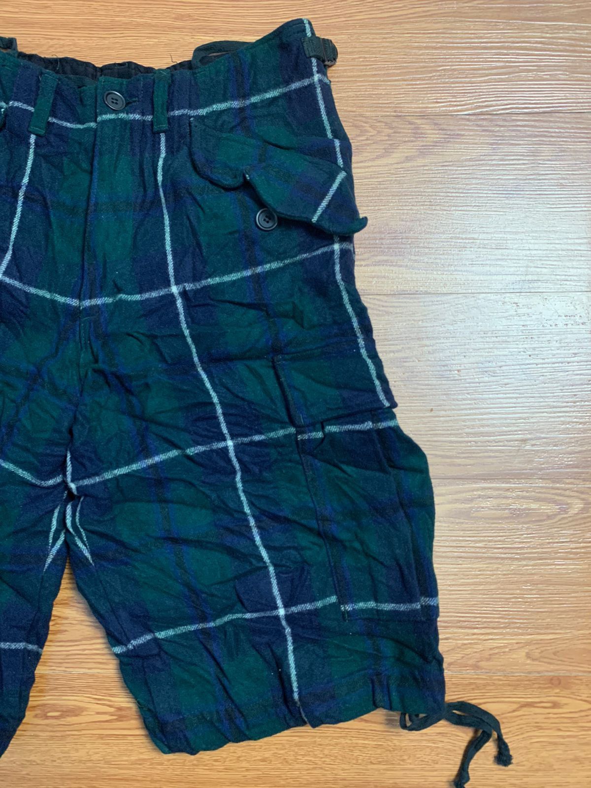 General Research 1997 General Research Plaid Wool Utilty Cargo Short Size US 29 - 5 Thumbnail