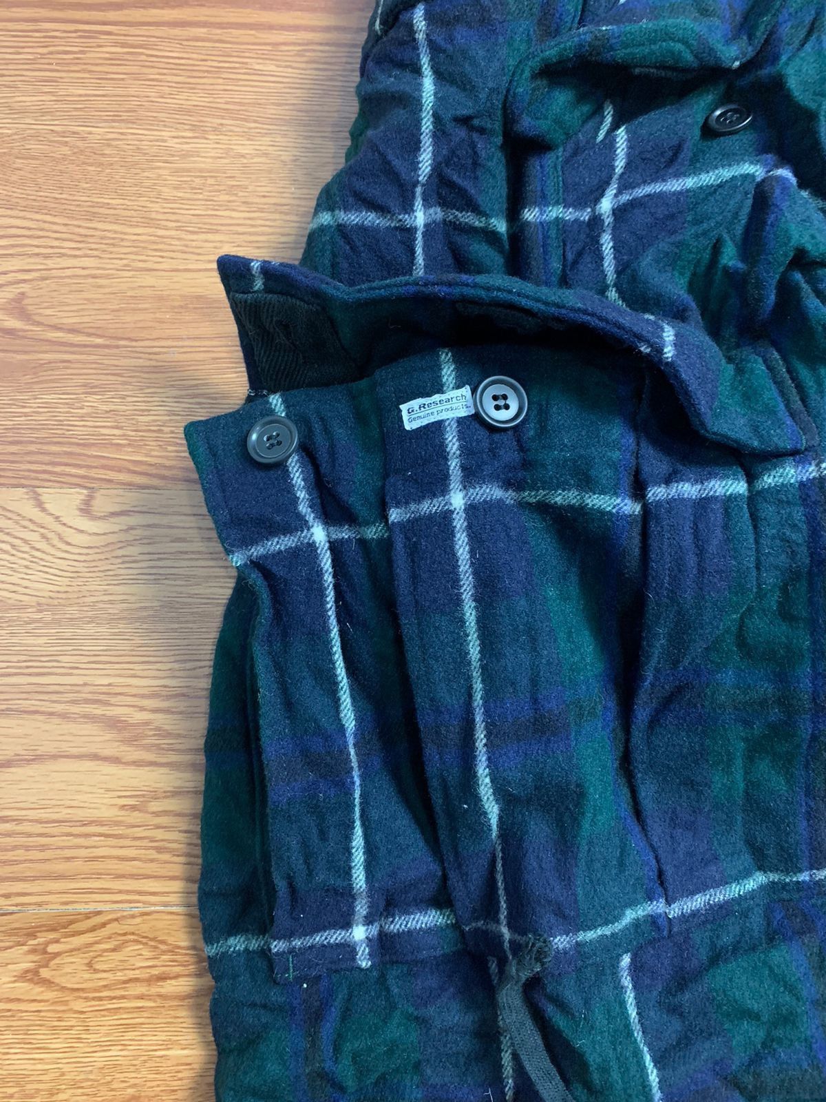 General Research 1997 General Research Plaid Wool Utilty Cargo Short Size US 29 - 6 Thumbnail