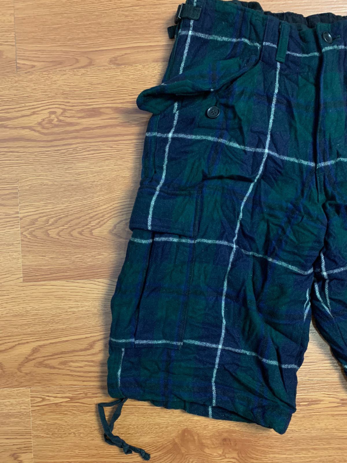 General Research 1997 General Research Plaid Wool Utilty Cargo Short Size US 29 - 4 Thumbnail