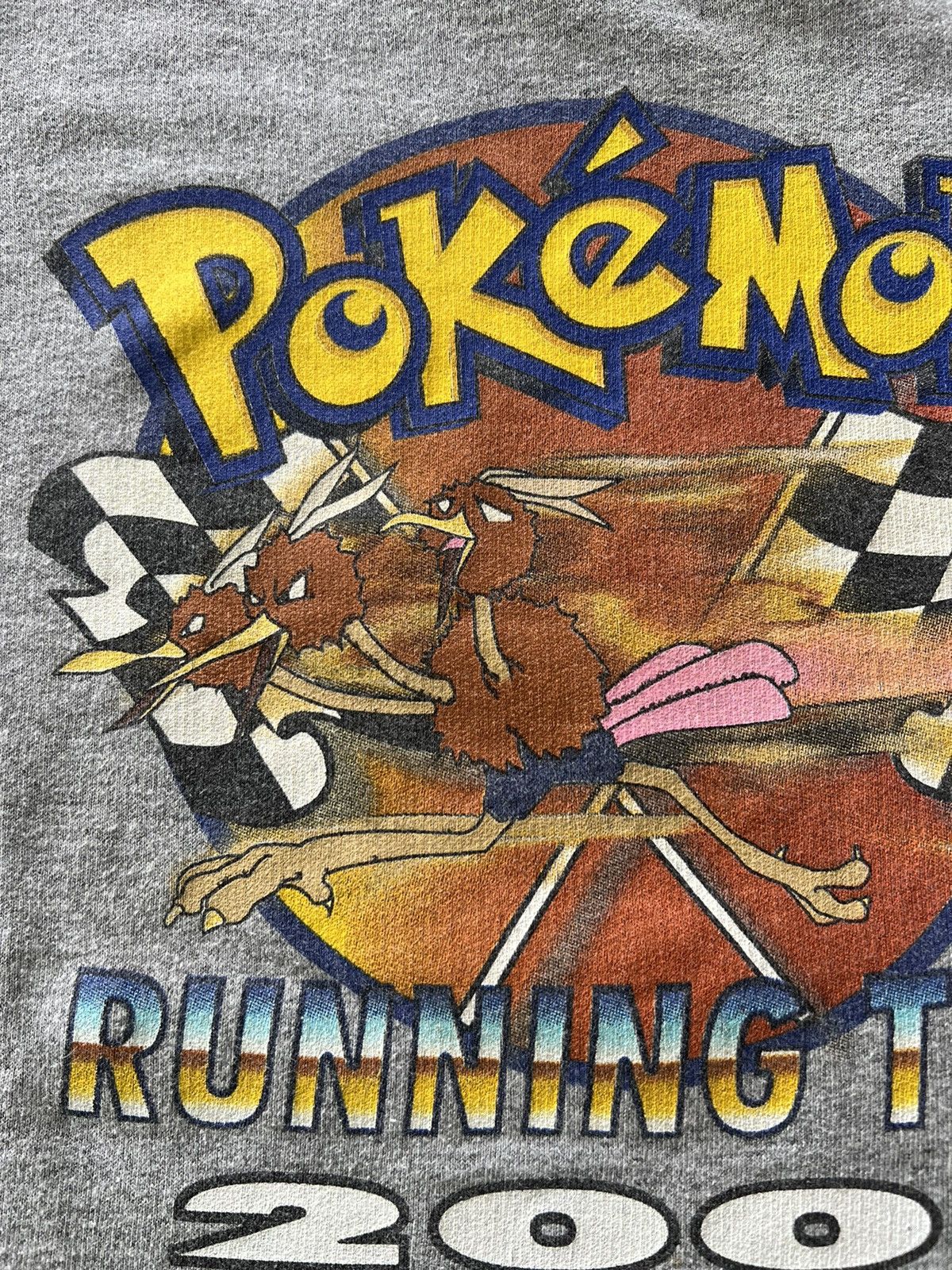 Pokemon Vintage 2000 Pokemon Running Team Gray Sweatshirts Size S / US 4 / IT 40 - 4 Thumbnail