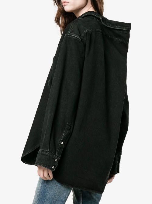 Balenciaga BALENCIAGA PINCH COLLAR DENIM SHIRT Size US S / EU 44-46 / 1 - 8 Thumbnail