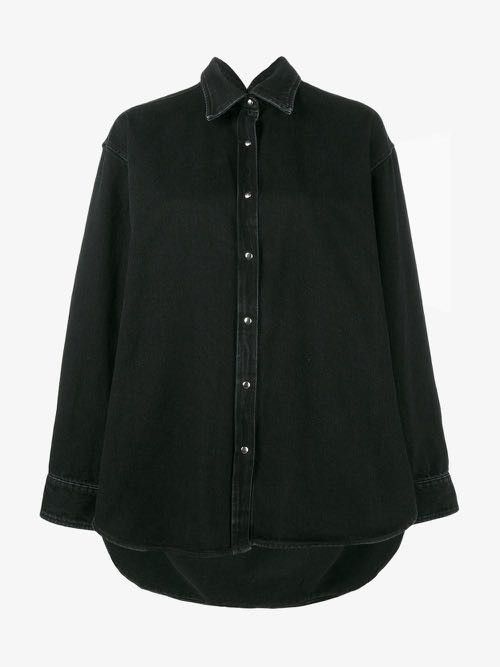 Balenciaga BALENCIAGA PINCH COLLAR DENIM SHIRT Size US S / EU 44-46 / 1 - 6 Thumbnail