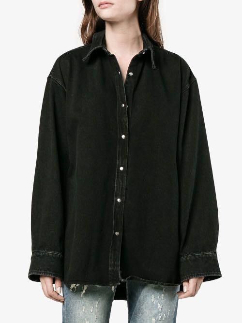 Balenciaga BALENCIAGA PINCH COLLAR DENIM SHIRT Size US S / EU 44-46 / 1 - 7 Thumbnail