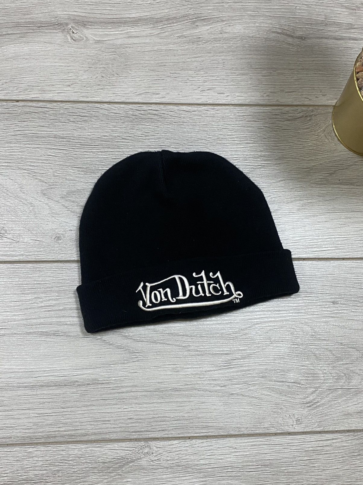 Von Dutch Von Dutch vintage beanie big logo hat Size ONE SIZE - 1 Thumbnail