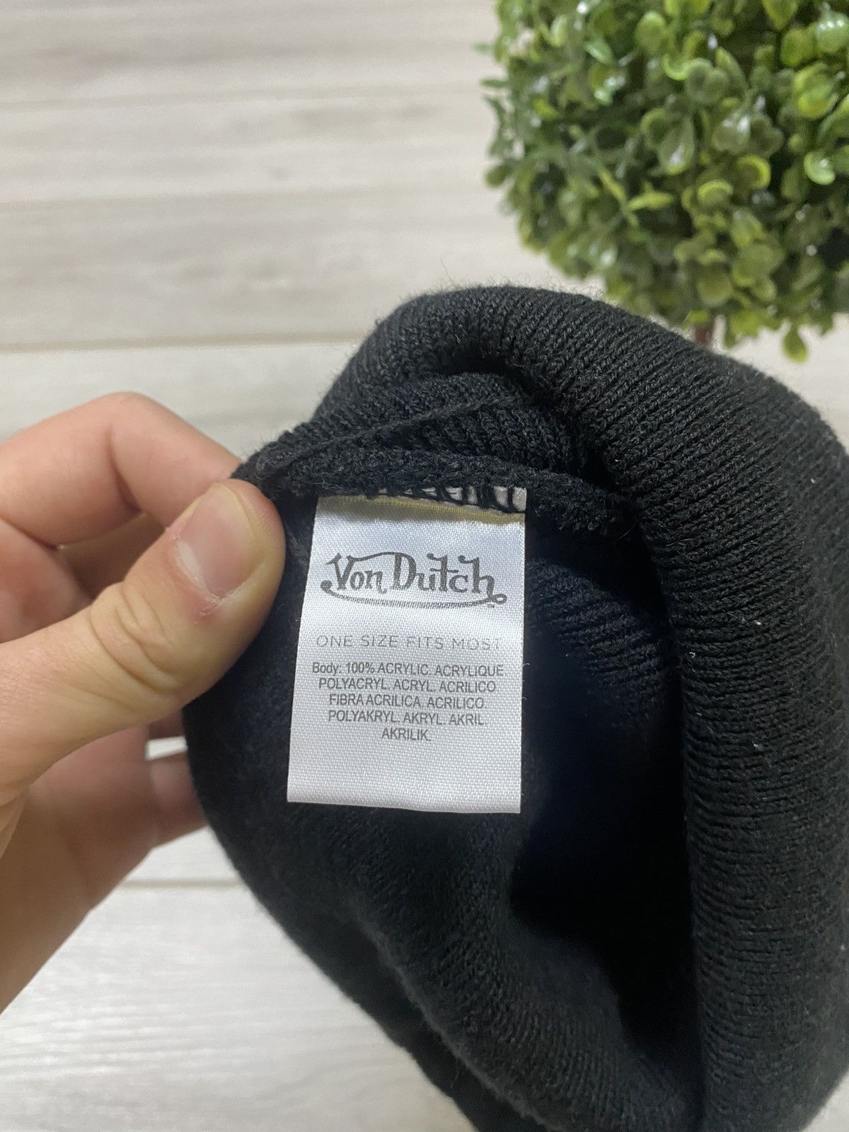 Von Dutch Von Dutch vintage beanie big logo hat Size ONE SIZE - 4 Thumbnail