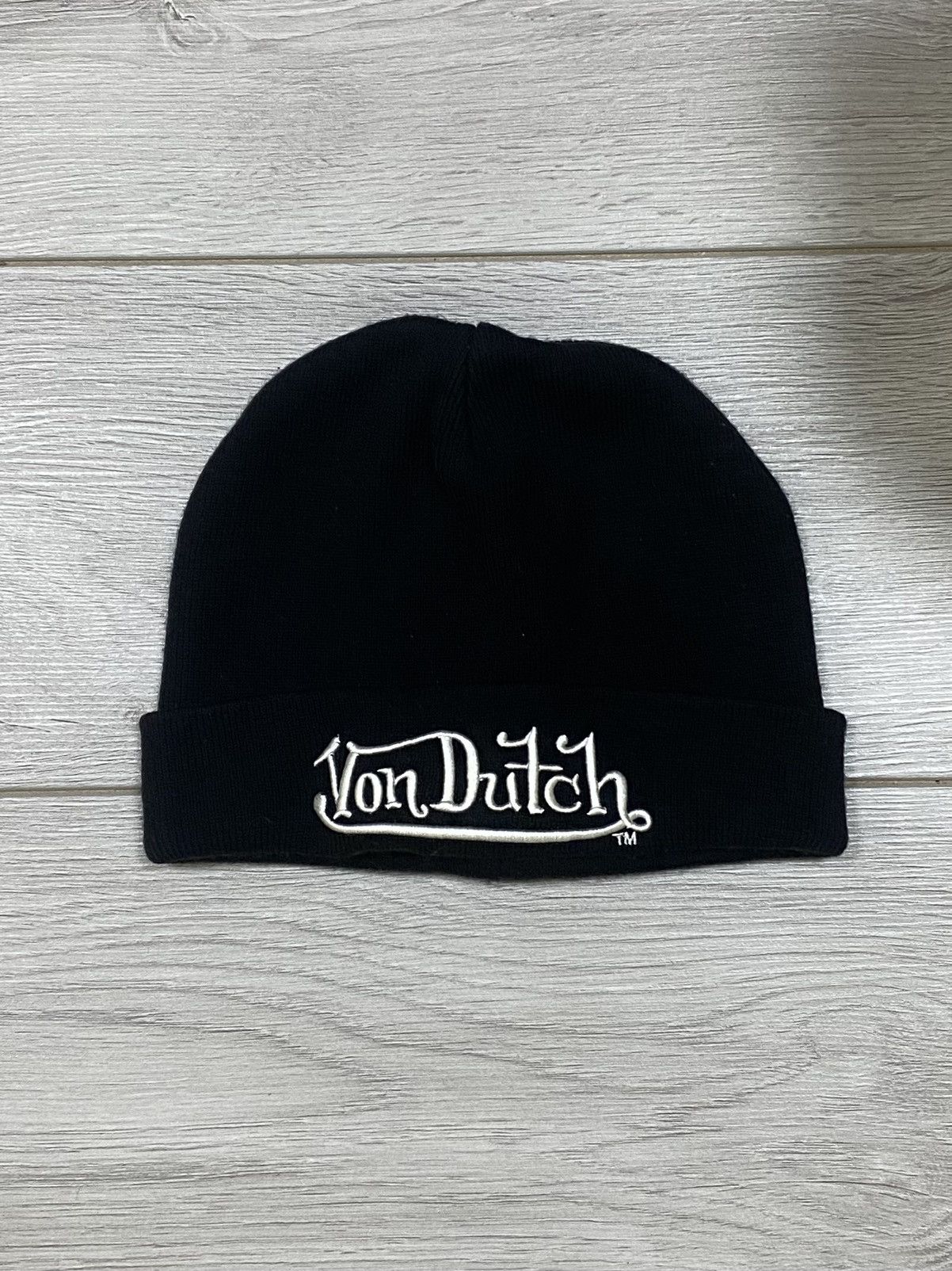 Von Dutch Von Dutch vintage beanie big logo hat Size ONE SIZE - 5 Thumbnail
