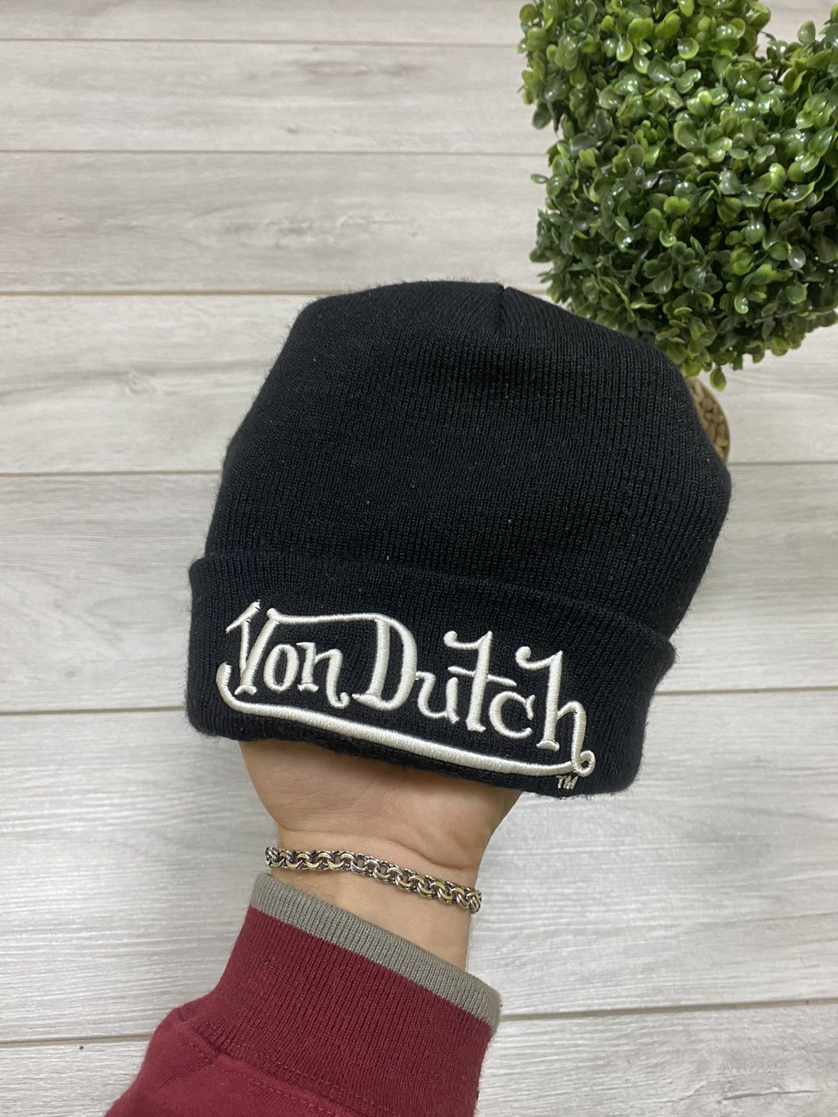 Von Dutch Von Dutch vintage beanie big logo hat Size ONE SIZE - 2 Thumbnail