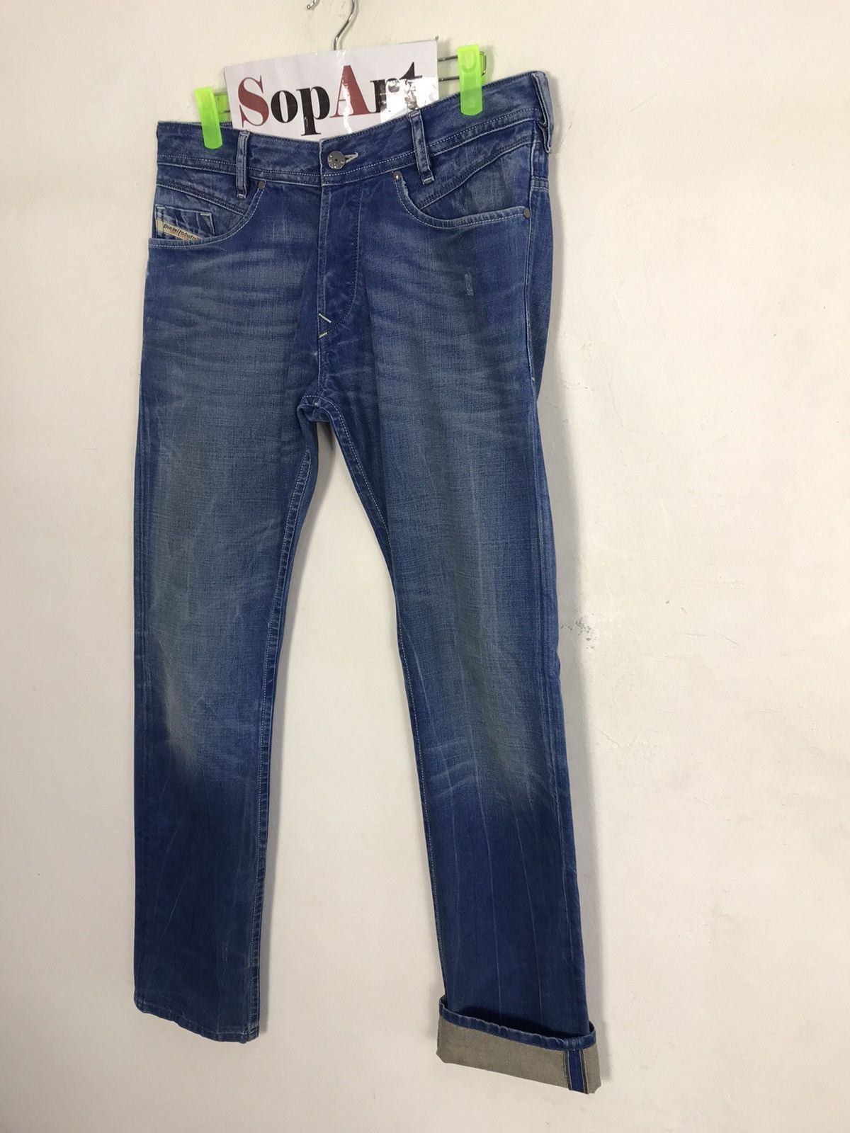 Diesel Vtg Diesel Industry Denim Division Distressed Design Size US 32 / EU 48 - 4 Thumbnail