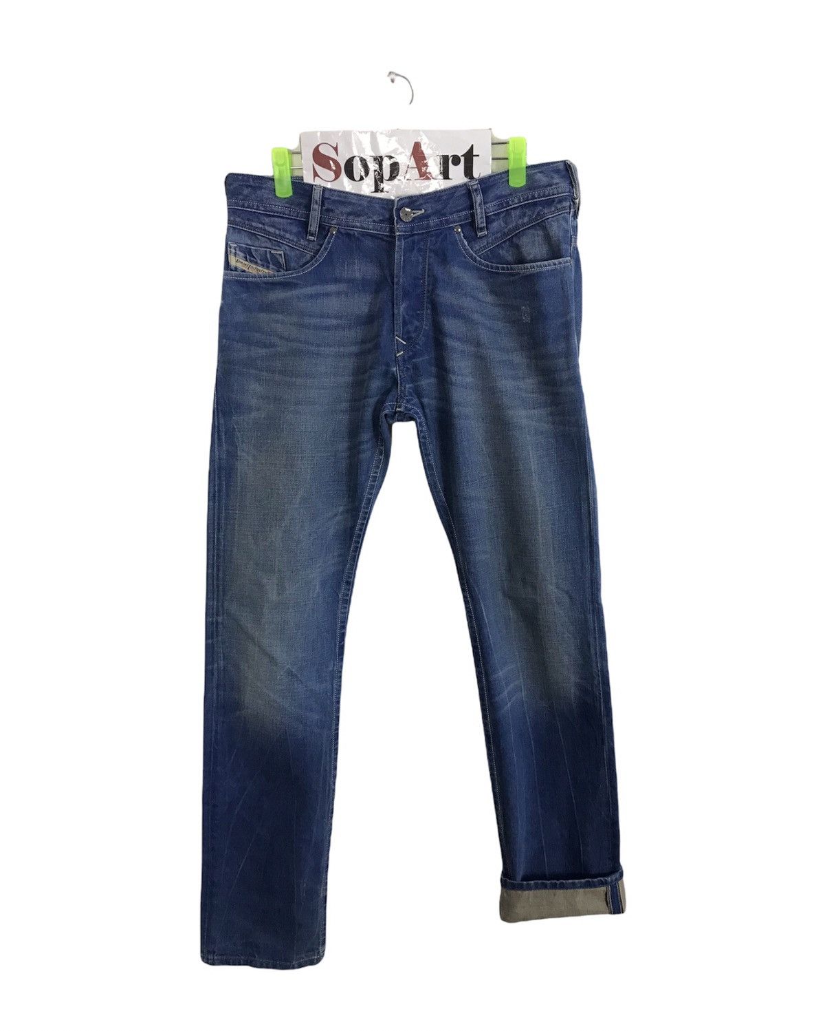 Diesel Vtg Diesel Industry Denim Division Distressed Design Size US 32 / EU 48 - 1 Thumbnail