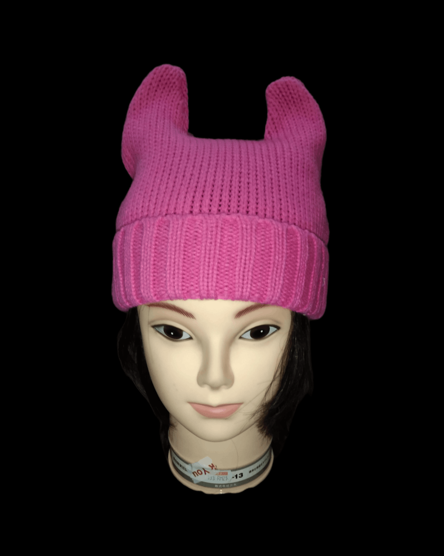 Japanese Brand UMBRAND DEVILHORN PINK BEANIE HAT Size ONE SIZE - 3 Thumbnail
