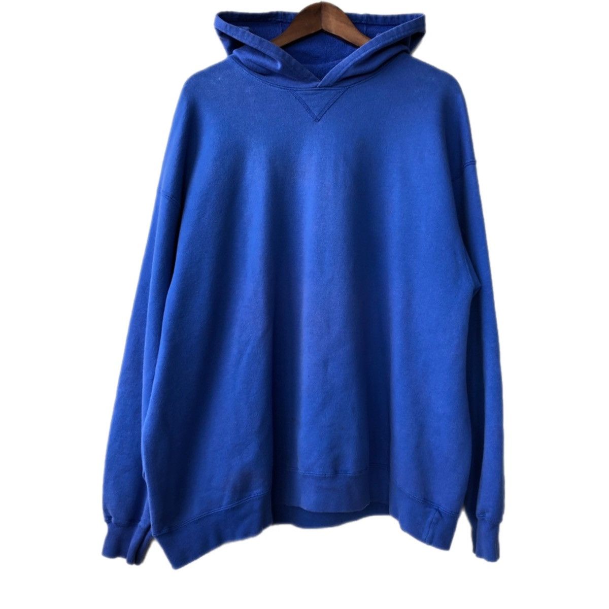 Hanes Vintage Hanes Blank Blue Hoodie Size US XL / EU 56 / 4 - 1 Thumbnail