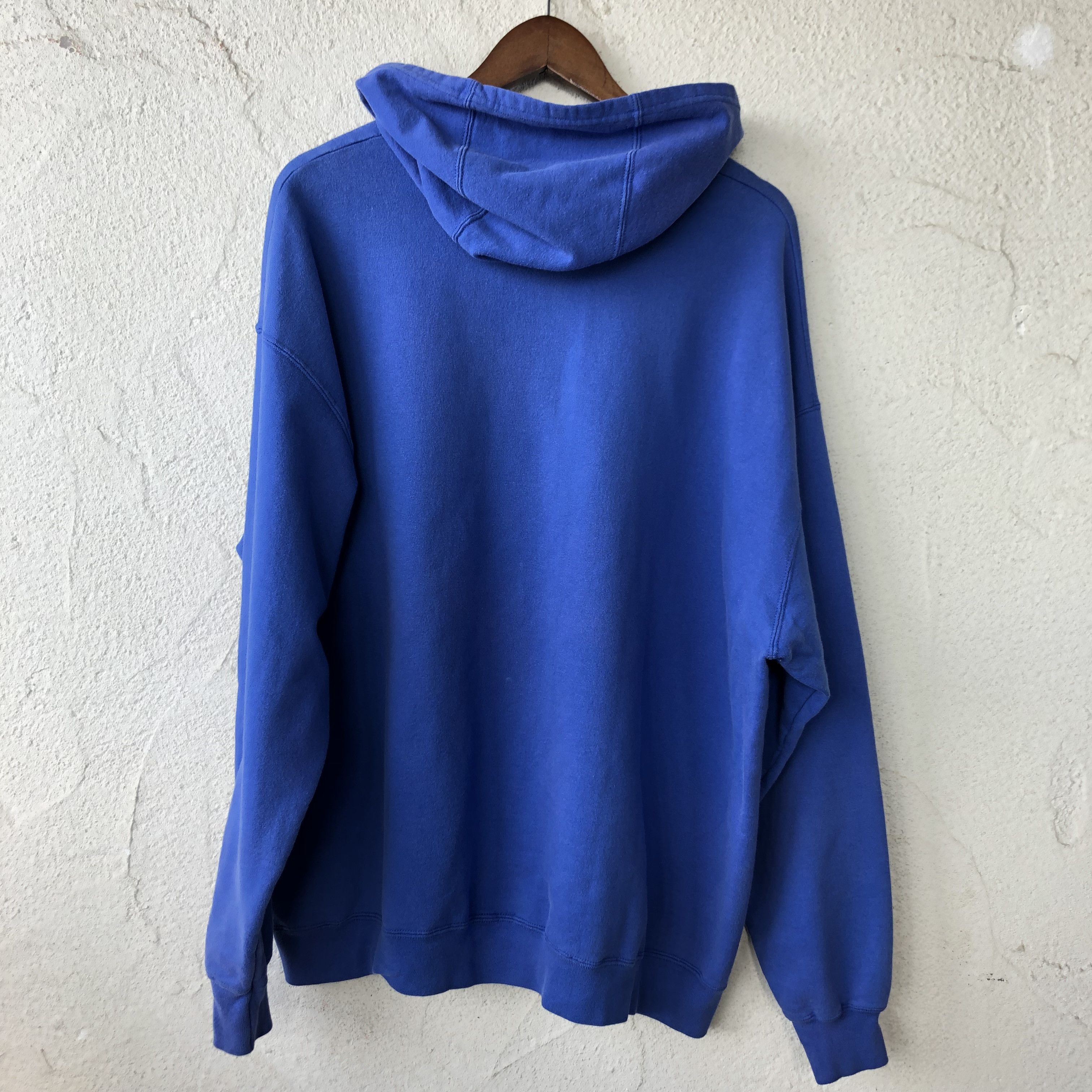 Hanes Vintage Hanes Blank Blue Hoodie Size US XL / EU 56 / 4 - 2 Thumbnail