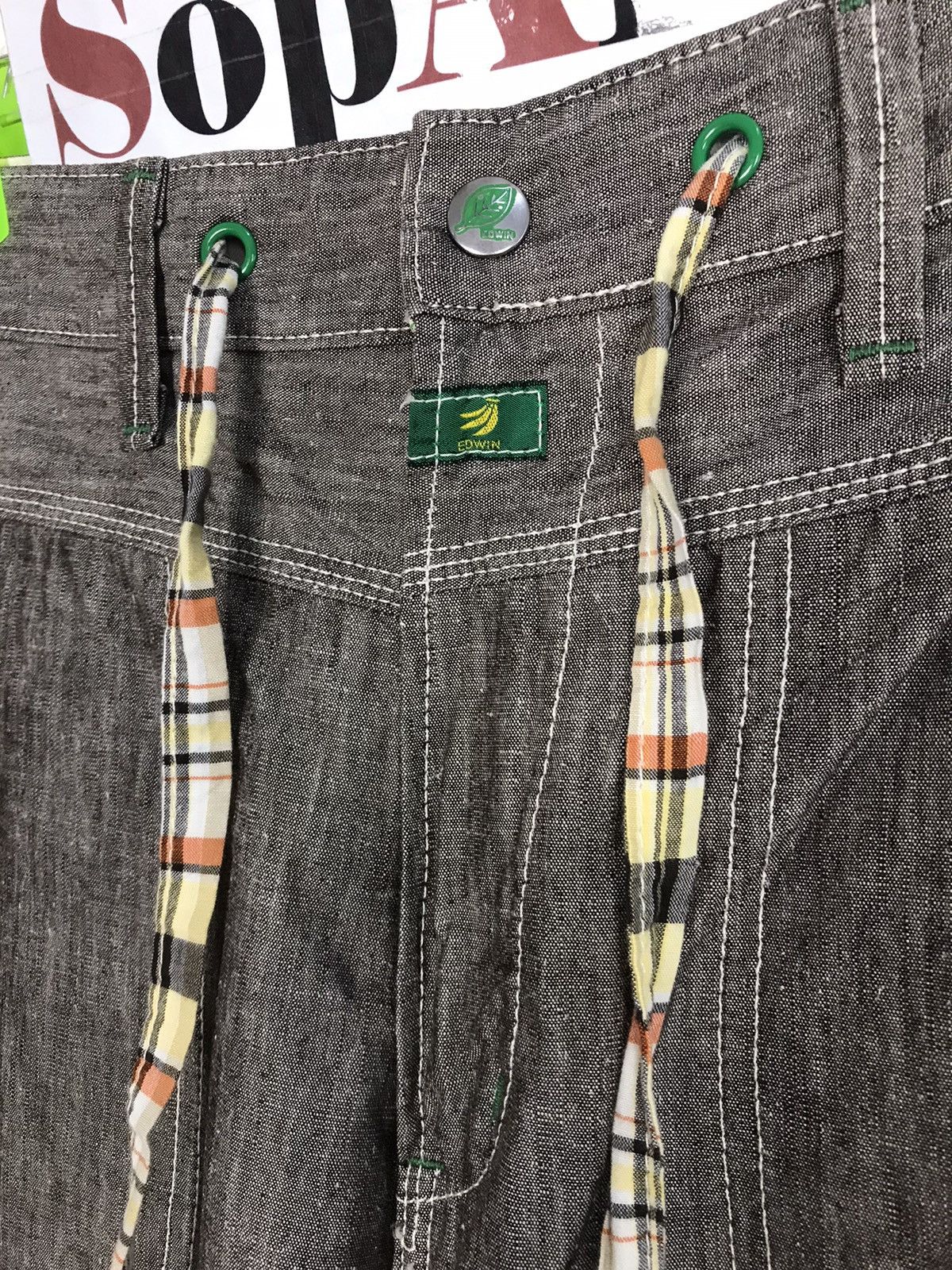 Edwin × Japanese Brand Vintage edwin Casual Pants Design Size US 36 / EU 52 - 6 Thumbnail