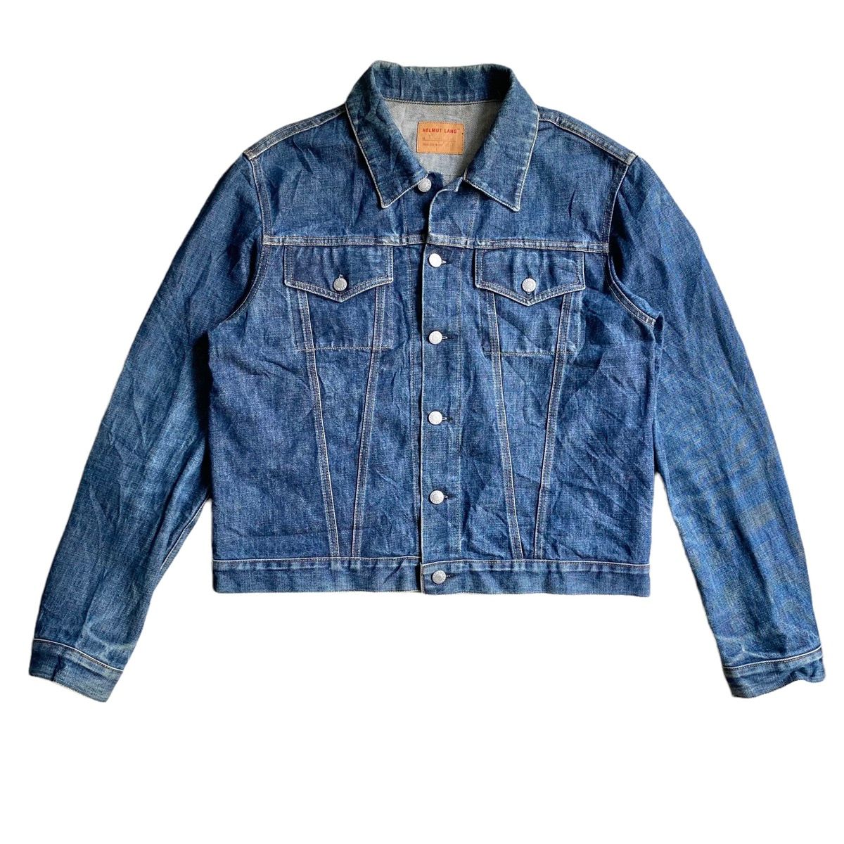Pre-owned Helmut Lang Vintage 1997 Archive Denim Jacket In Blue