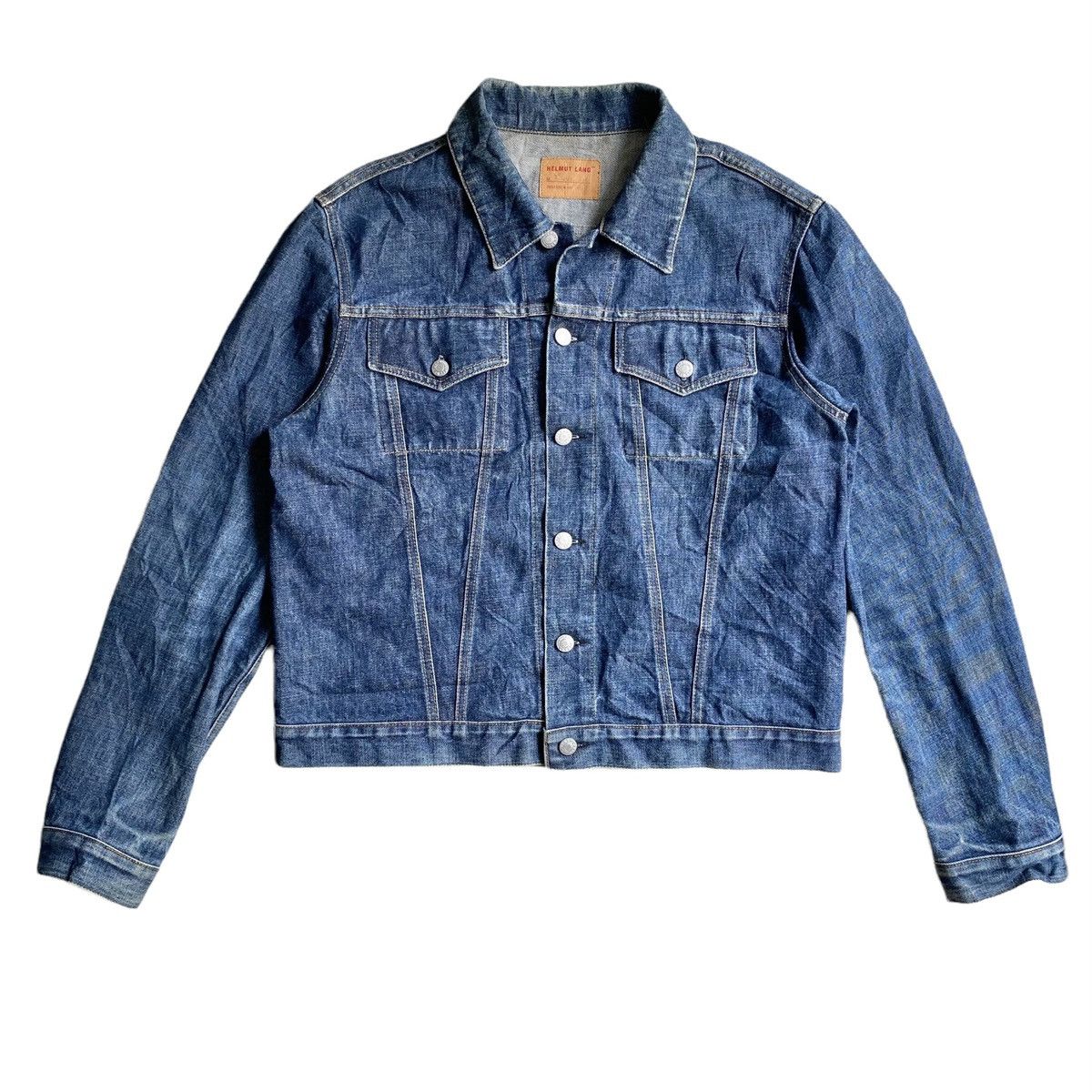 image of Helmut Lang Vintage 1997 Archive Denim Jacket in Blue, Men's (Size Large)
