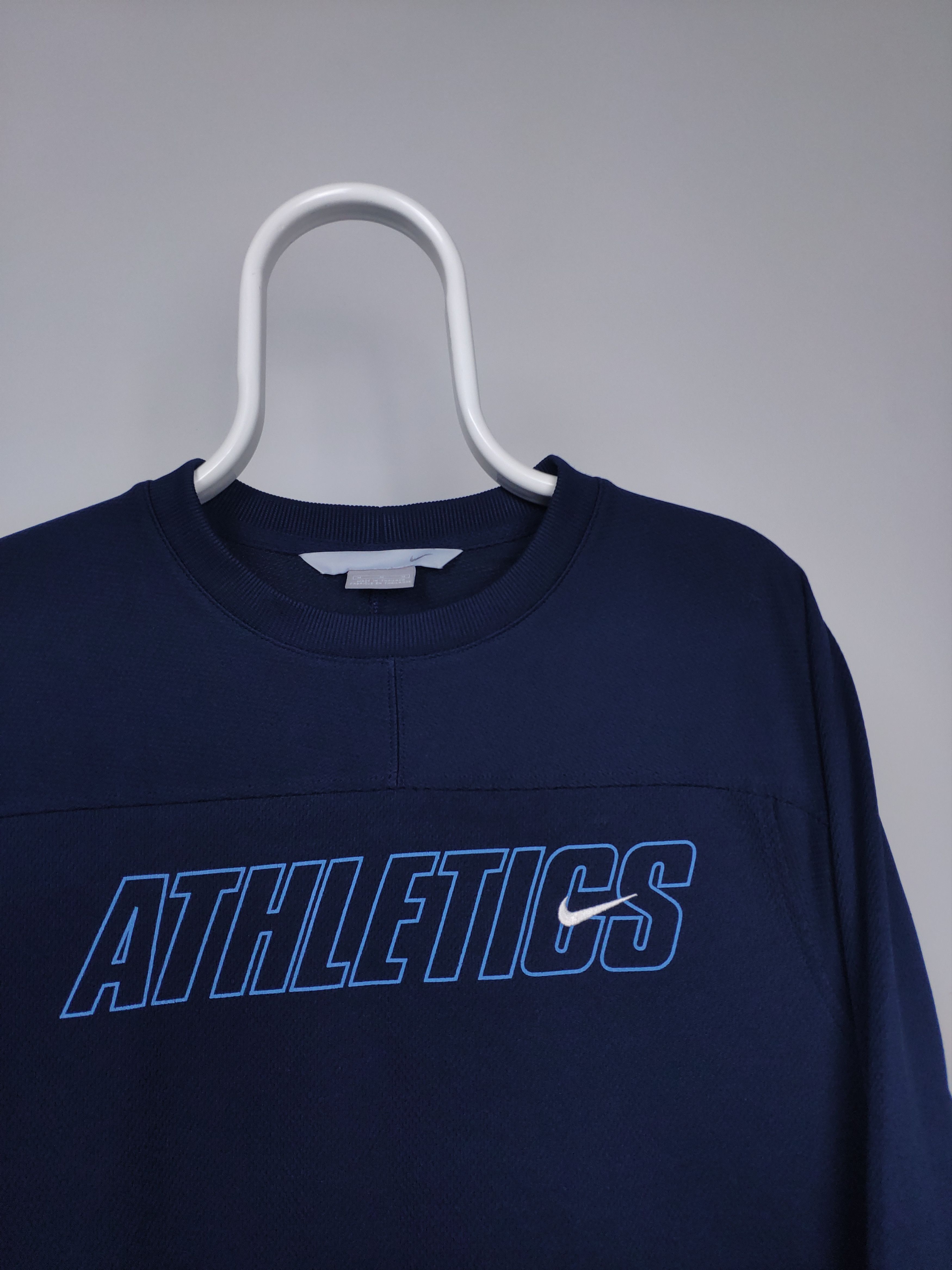 Nike × Vintage Nike athletics vintage spellout sports sweatshirt Size US M / EU 48-50 / 2 - 2 Thumbnail