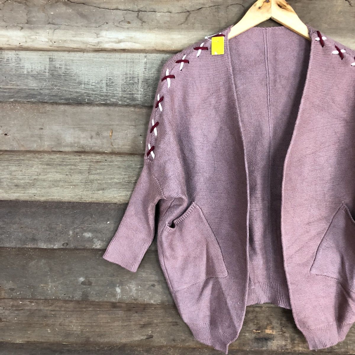 Homespun Knitwear × Japanese Brand Japan knitwear Pink Cardigan #3958 Size M / US 6-8 / IT 42-44 - 7 Thumbnail