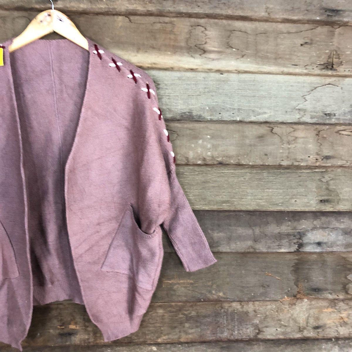 Homespun Knitwear × Japanese Brand Japan knitwear Pink Cardigan #3958 Size M / US 6-8 / IT 42-44 - 5 Thumbnail