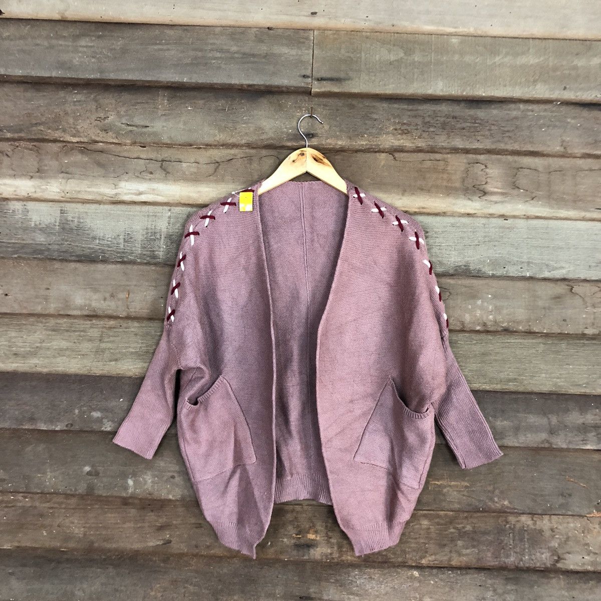 Homespun Knitwear × Japanese Brand Japan knitwear Pink Cardigan #3958 Size M / US 6-8 / IT 42-44 - 1 Thumbnail