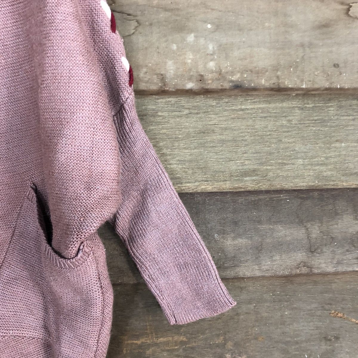 Homespun Knitwear × Japanese Brand Japan knitwear Pink Cardigan #3958 Size M / US 6-8 / IT 42-44 - 4 Thumbnail