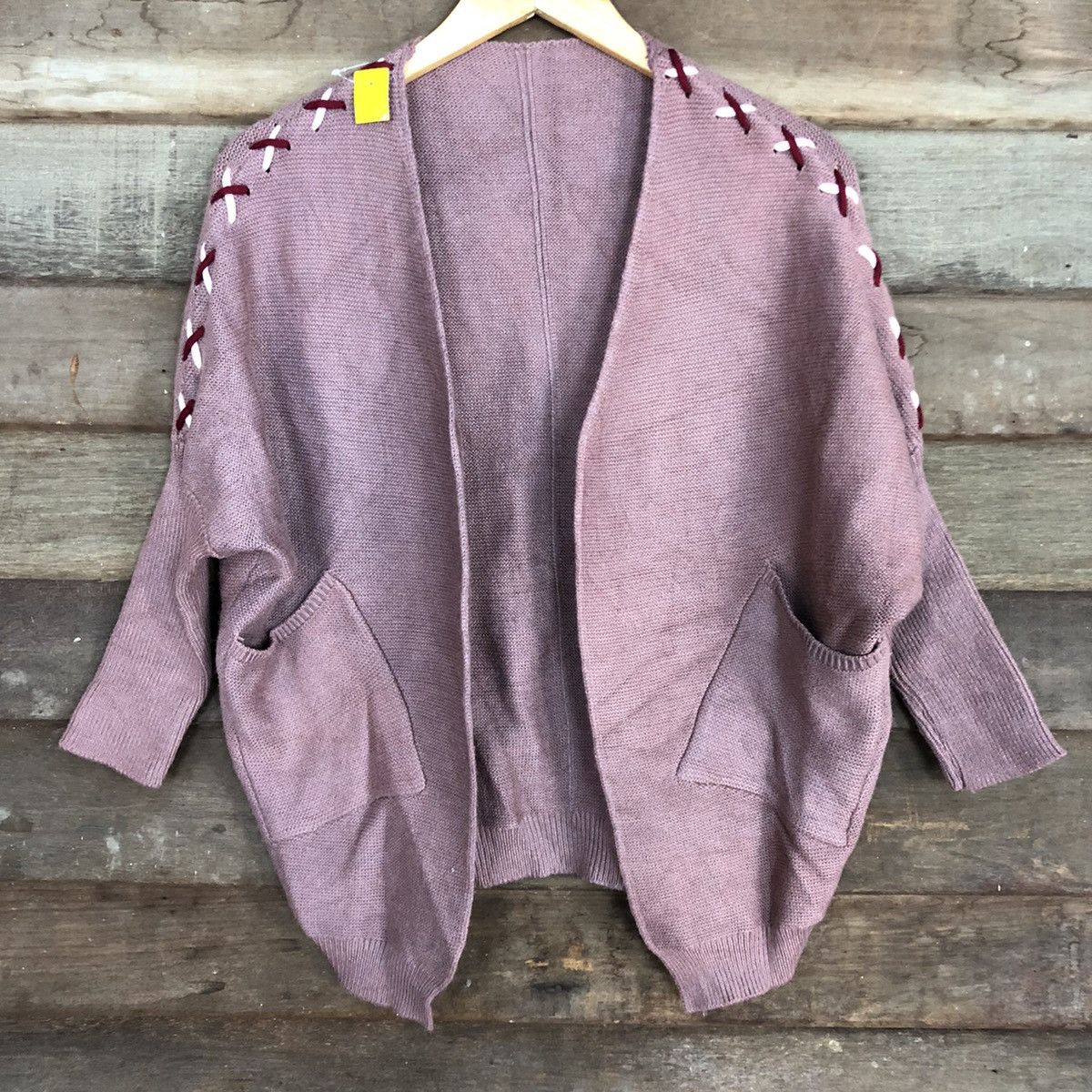 Homespun Knitwear × Japanese Brand Japan knitwear Pink Cardigan #3958 Size M / US 6-8 / IT 42-44 - 8 Thumbnail