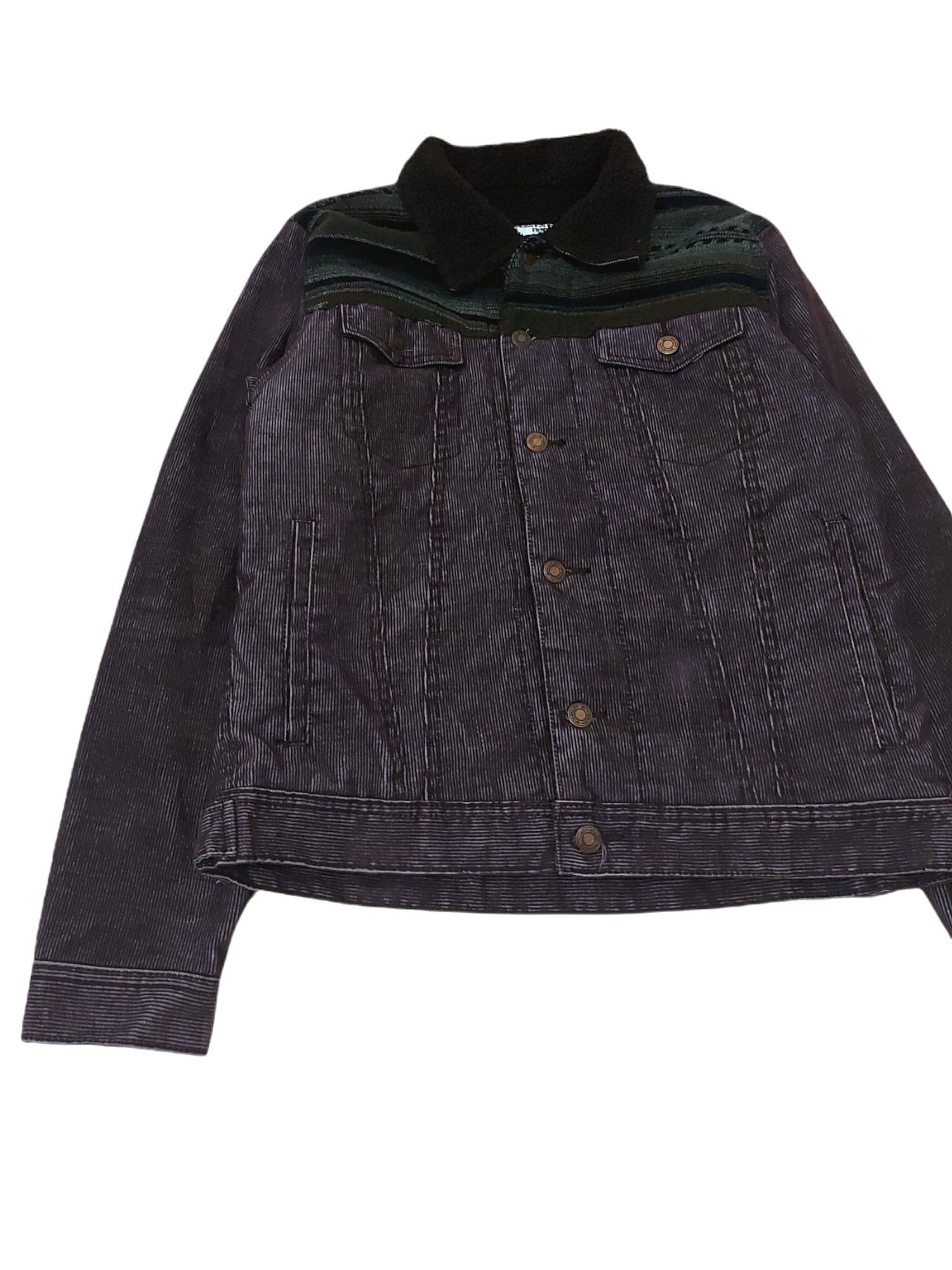 Designer × Japanese Brand RARE! BRTH BREATH JAPAN CORDUROY DENIM SHEARLING JACKET Size US M / EU 48-50 / 2 - 7 Thumbnail