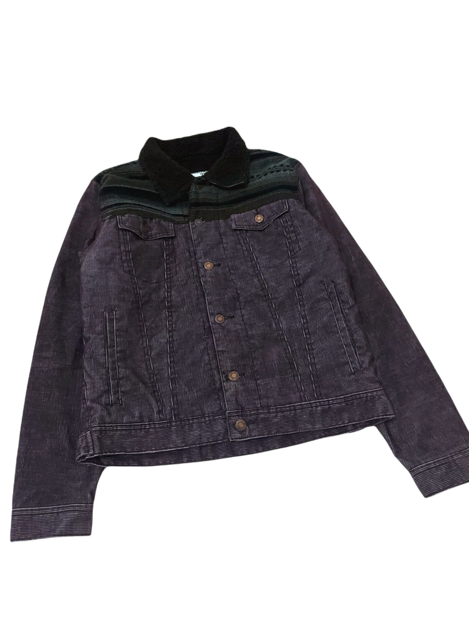 Designer × Japanese Brand RARE! BRTH BREATH JAPAN CORDUROY DENIM SHEARLING JACKET Size US M / EU 48-50 / 2 - 8 Thumbnail