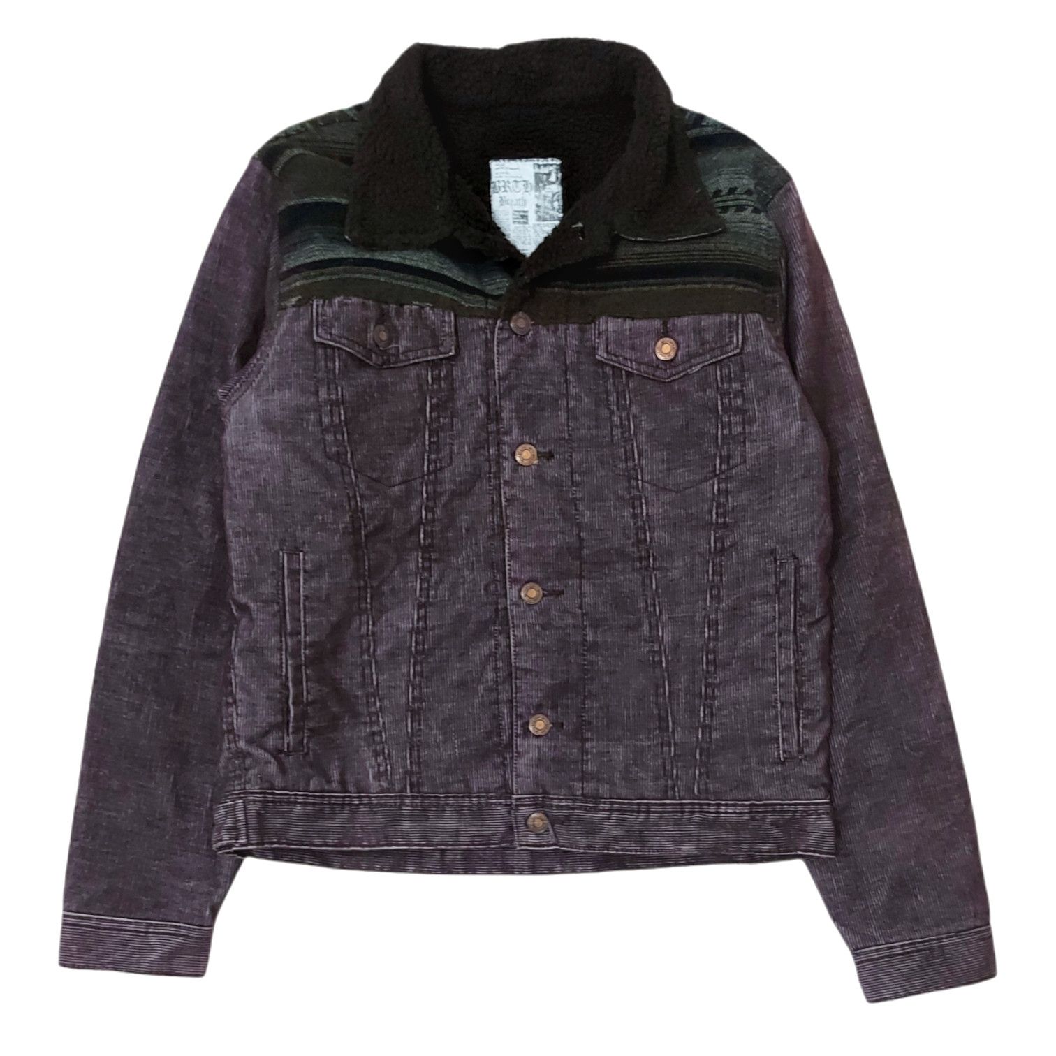 Designer × Japanese Brand RARE! BRTH BREATH JAPAN CORDUROY DENIM SHEARLING JACKET Size US M / EU 48-50 / 2 - 1 Thumbnail