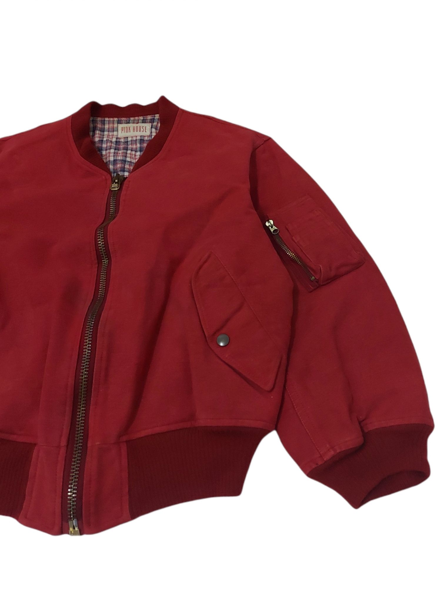 Japanese Brand × Karl Helmut × Pink House RARE! VTG 80s PINK HOUSE KARL HELMUT BOMBER JACKET Size US M / EU 48-50 / 2 - 8 Thumbnail