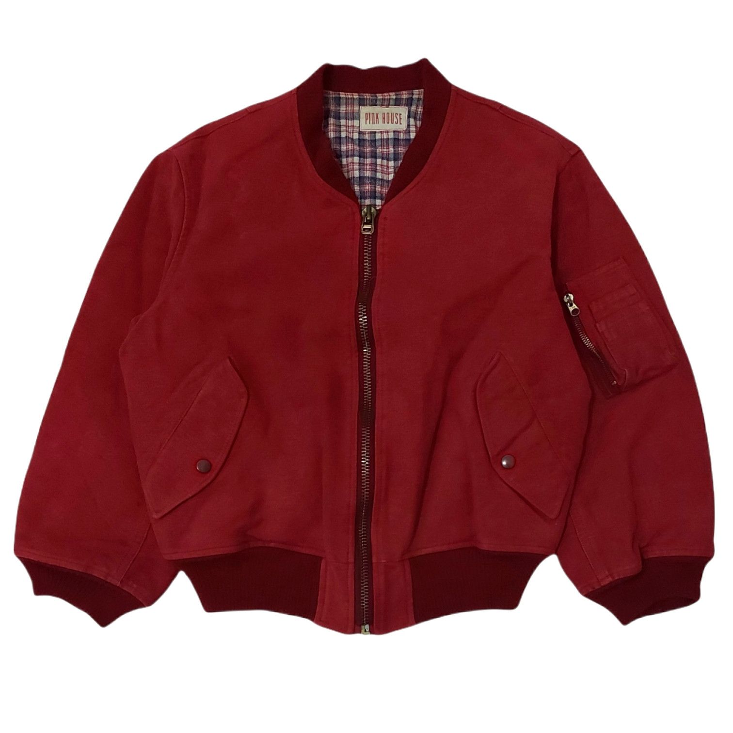Japanese Brand × Karl Helmut × Pink House RARE! VTG 80s PINK HOUSE KARL HELMUT BOMBER JACKET Size US M / EU 48-50 / 2 - 2 Thumbnail