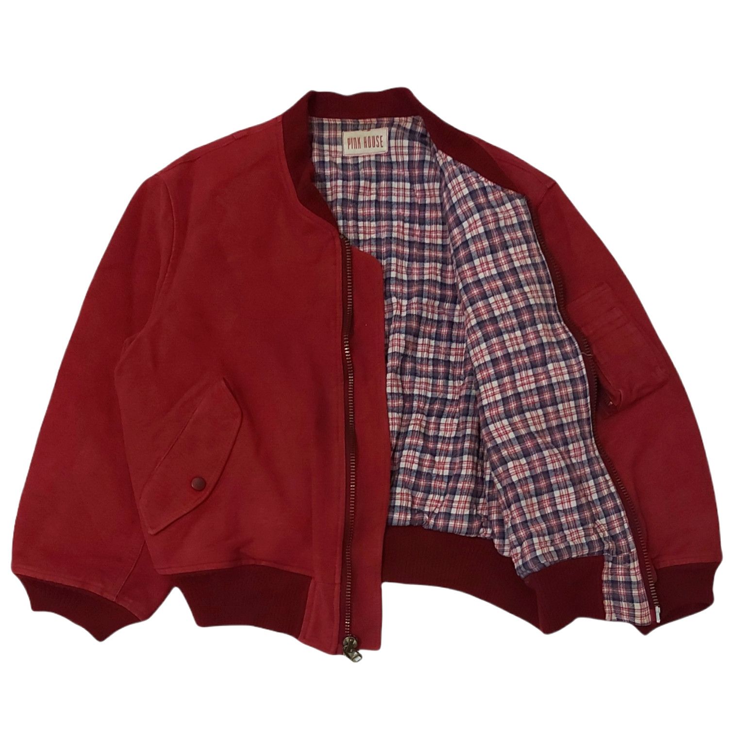 Japanese Brand × Karl Helmut × Pink House RARE! VTG 80s PINK HOUSE KARL HELMUT BOMBER JACKET Size US M / EU 48-50 / 2 - 3 Thumbnail