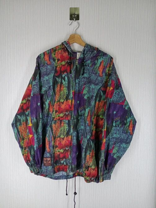 Adidas Made in Japan Vintage Adidas Art Abstract Hoodie Jacket Size US L / EU 52-54 / 3 - 2 Thumbnail