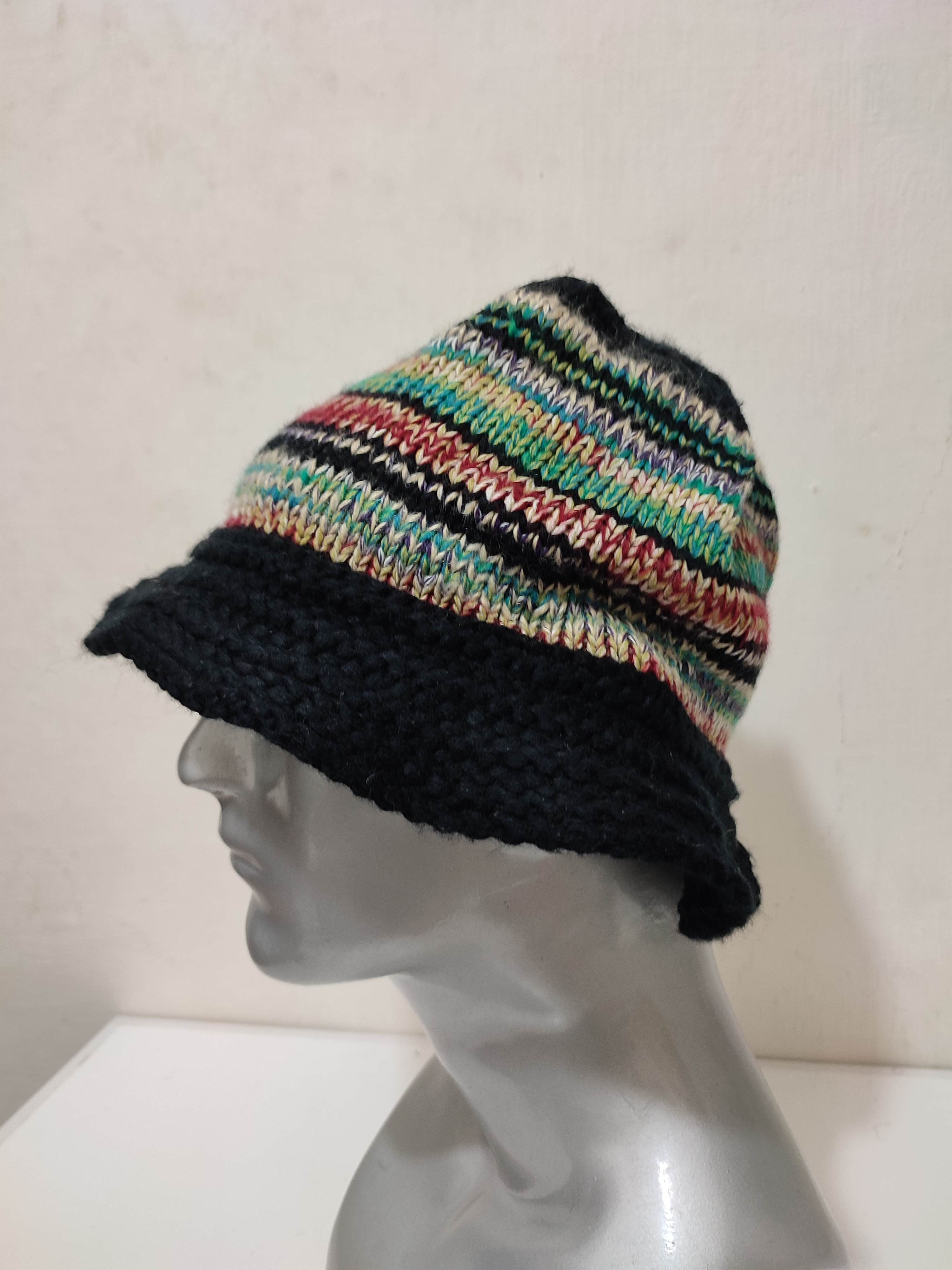 Other 🔥Unknown Japanese Bucket Hats Nice Design Stripe Colour Size ONE SIZE - 3 Thumbnail