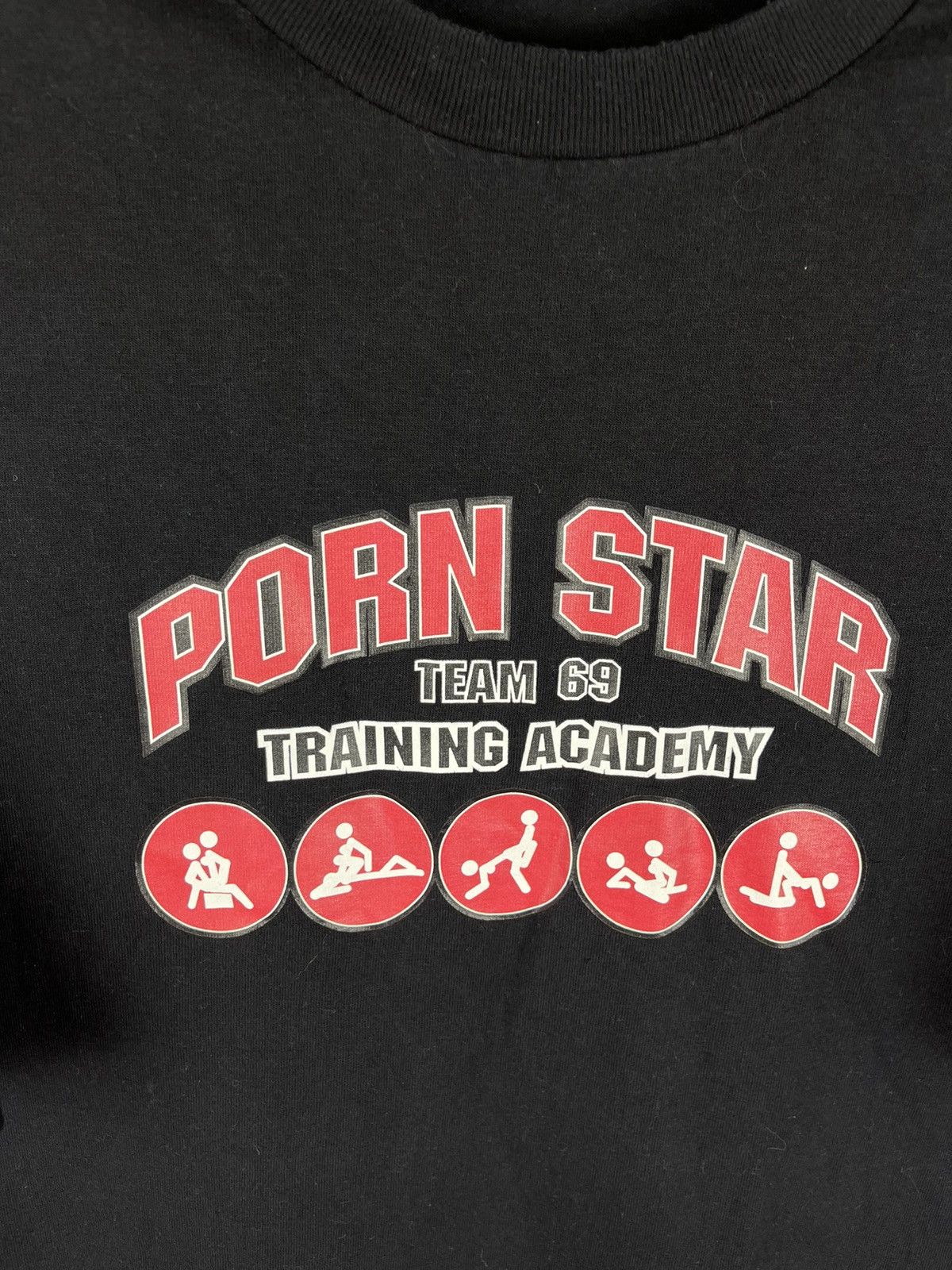 Vintage Pornstar vintage team 69 training academy made in USA tee Size US XL / EU 56 / 4 - 5 Thumbnail