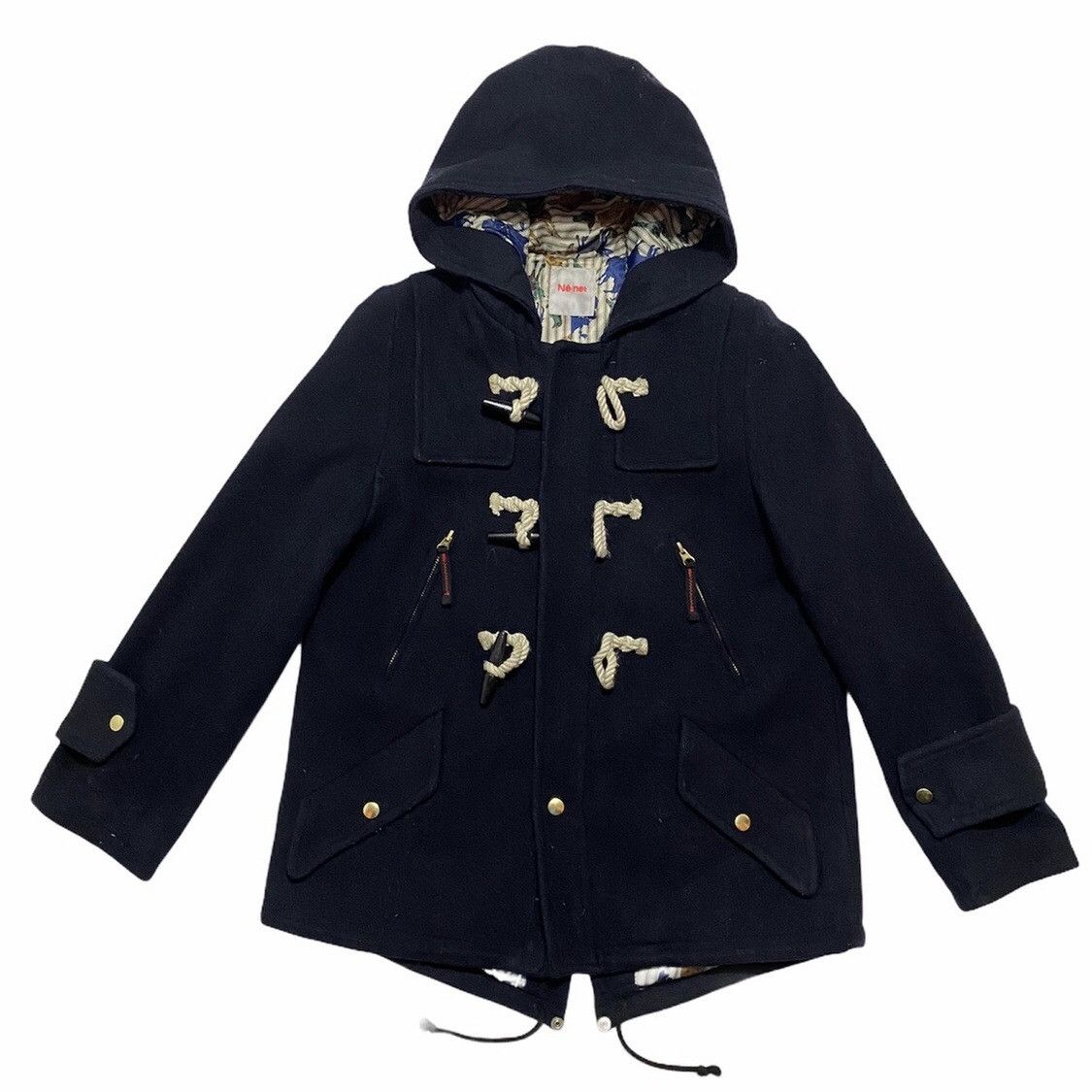 Ne-Net Ne-Net Duffle Coat Jacket Hoodie Size US S / EU 44-46 / 1 - 1 Thumbnail